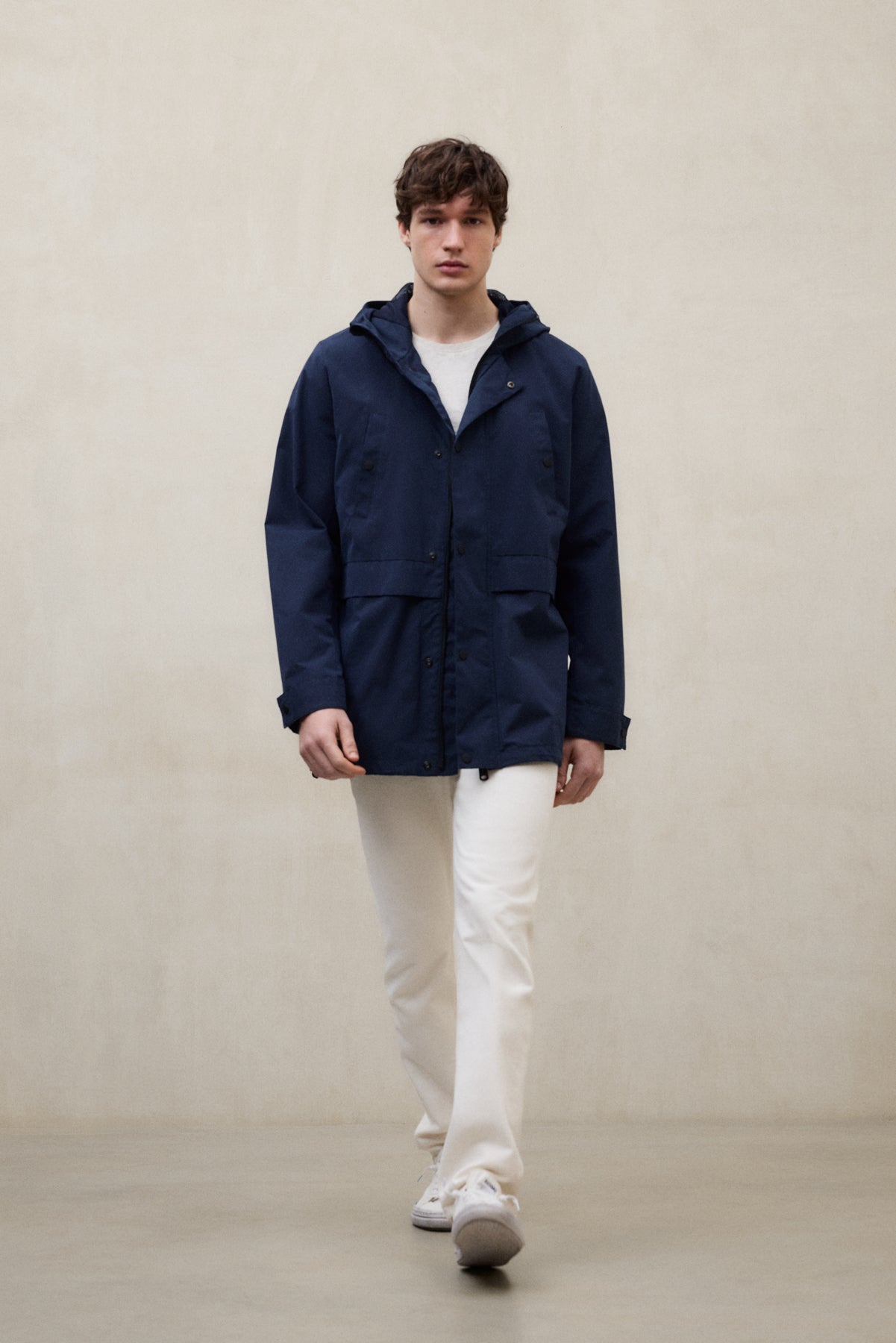 ecoalf-chaqueta-gab-azul-marino-de-hombre-85-poli-ster-reciclado-con-capucha-y-c image 1