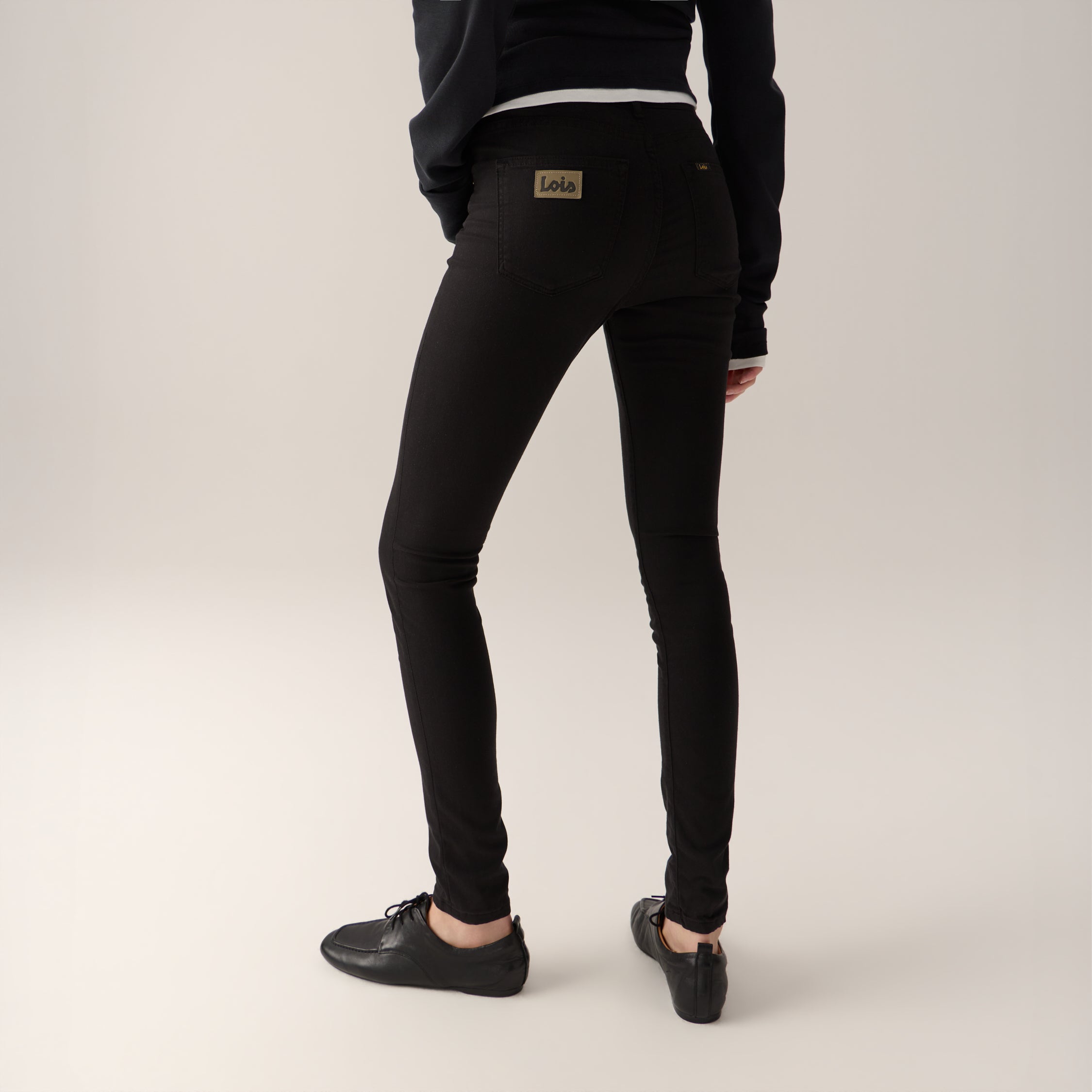lois-celia-pantal-n-de-mujer-tiro-alto-mezcla-algod-n-modal-negro-l32 image 3