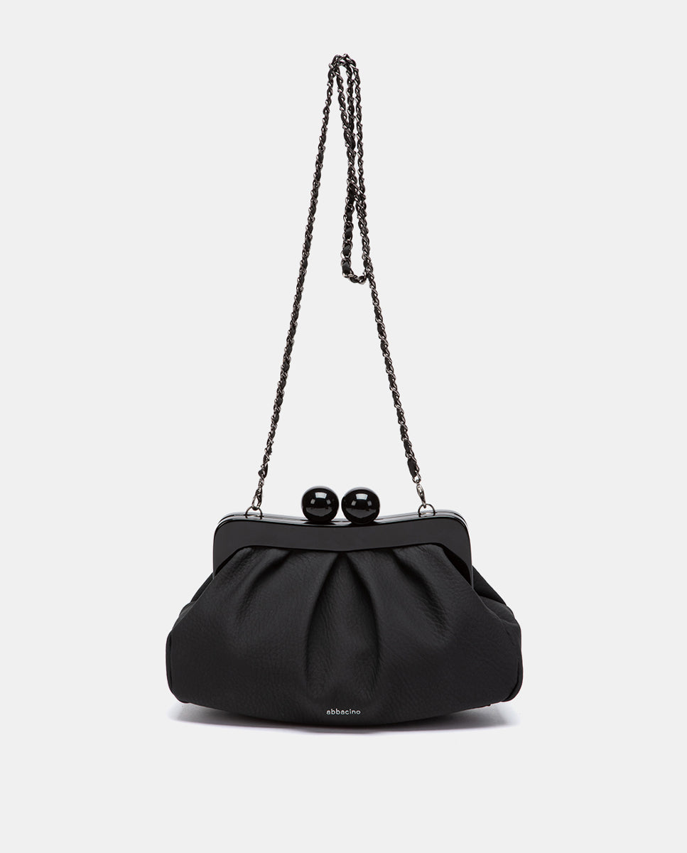 abbacino-clutch-de-fiesta-negro-estructurado-con-cadena image 3