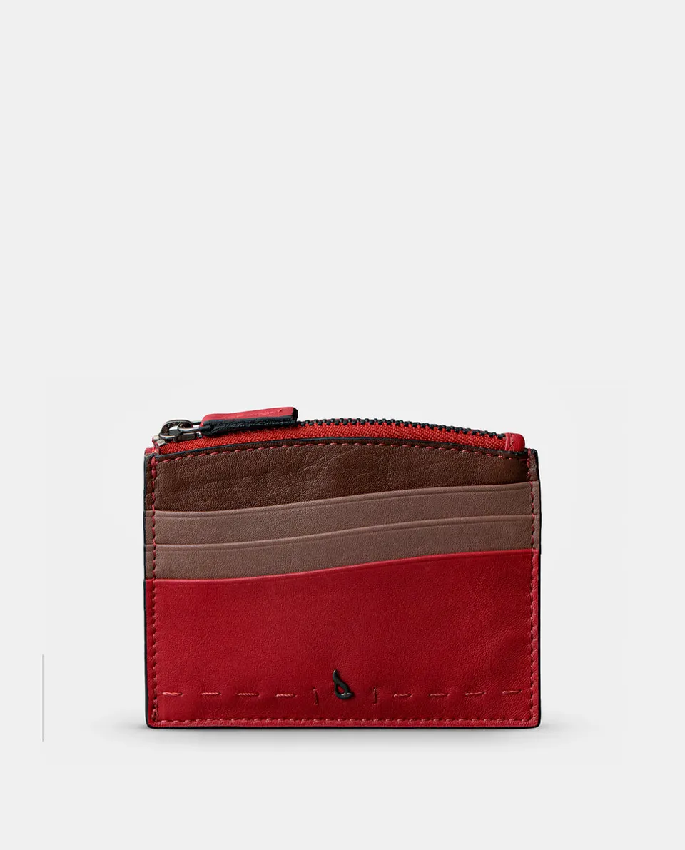 abbacino-tarjetero-mujer-piel-rojo-con-monedero image 1