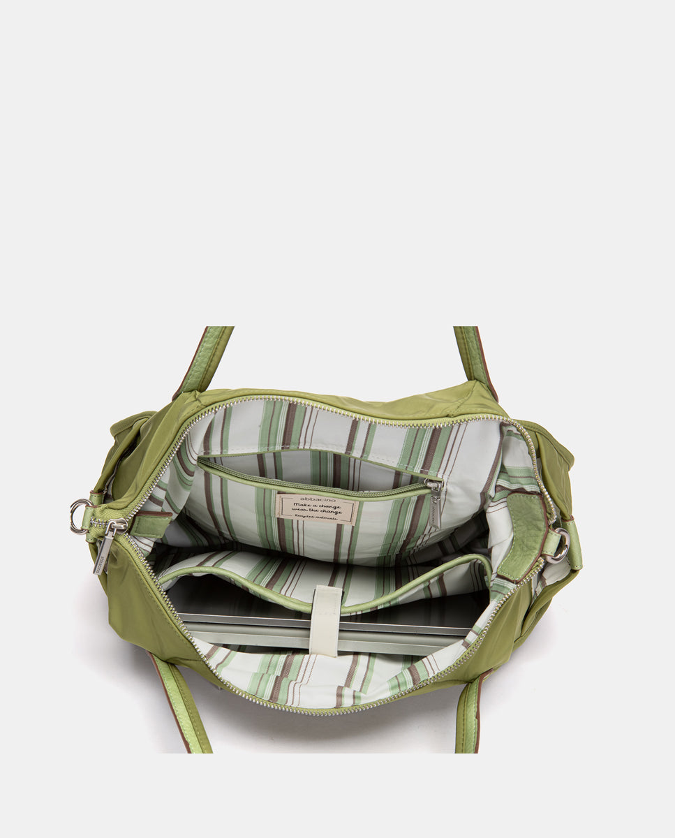 bolso-de-hombro-abbacino-en-tejido-verde-reciclado image 6
