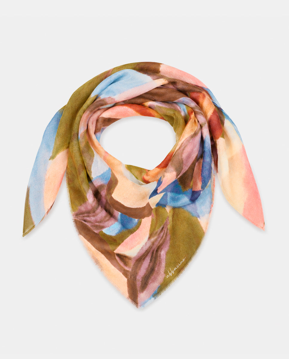 abbacino-bandana-de-seda-estampado-abstracto-multicolor image 2