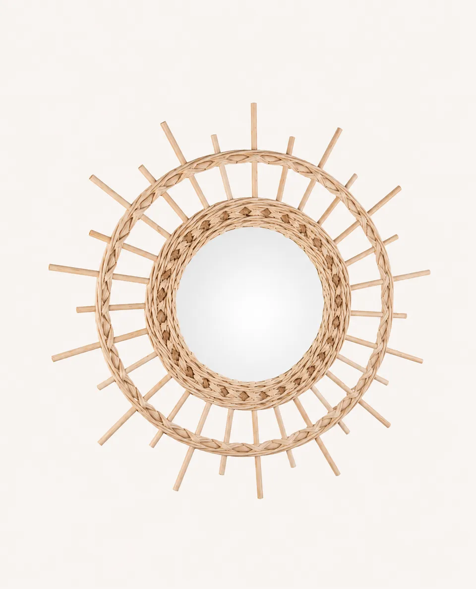 kbas-espejo-de-rattan-47-cm-de-di-metro-marco-natural-y-estilo-bohemio image 1