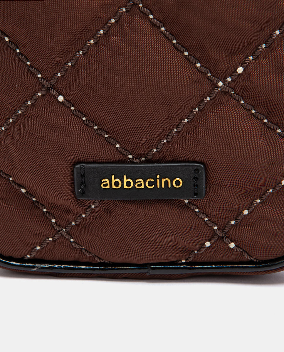 abbacino-bolso-m-vil-acolchado-marr-n-reciclado image 6