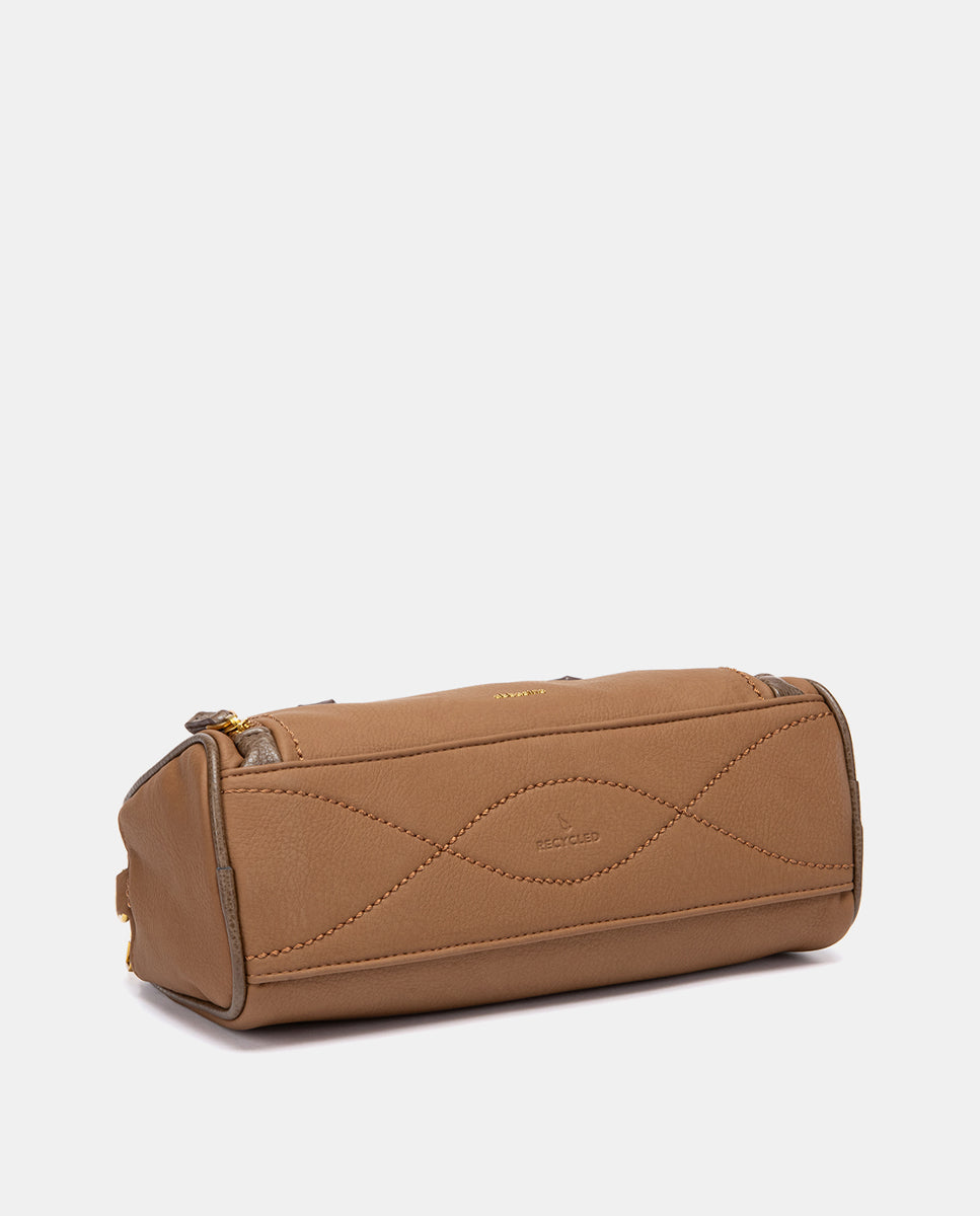 abbacino-bolso-mano-materiales-reciclados-cognac image 5