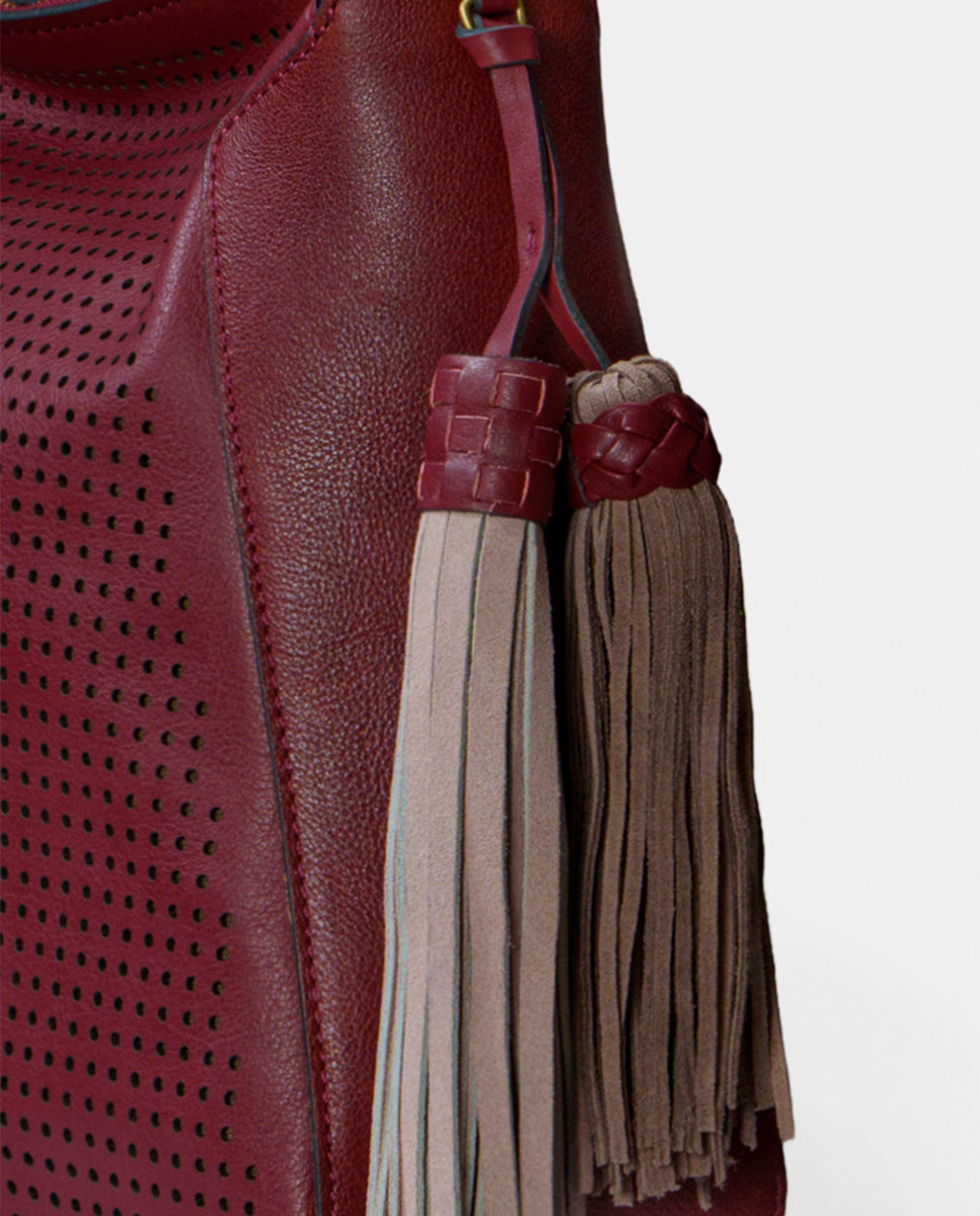 abbacino-bolso-de-hombro-en-piel-troquelada-burdeos image 7