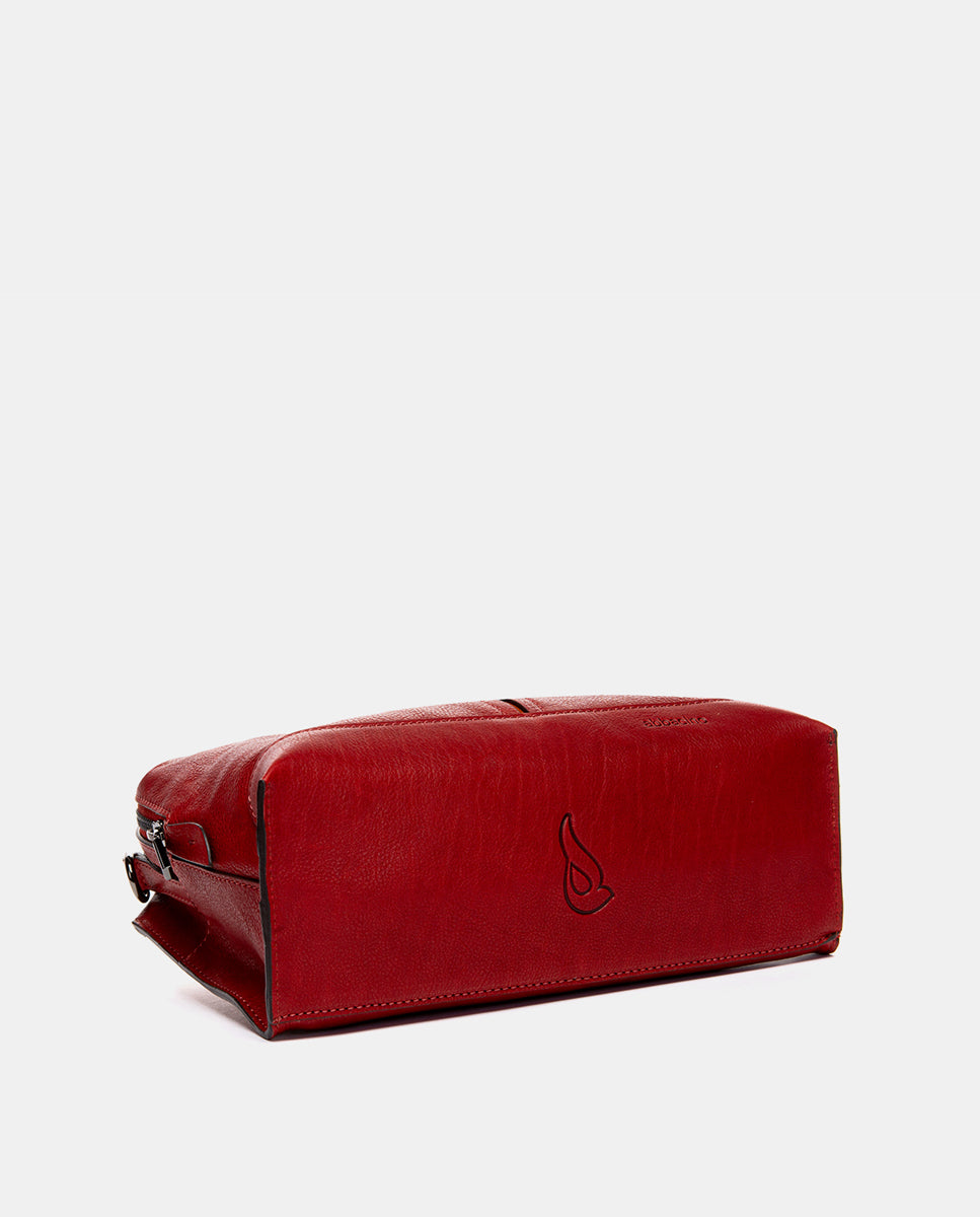 abbacino-bandolera-piel-premium-roja-cl-sica-lua image 5