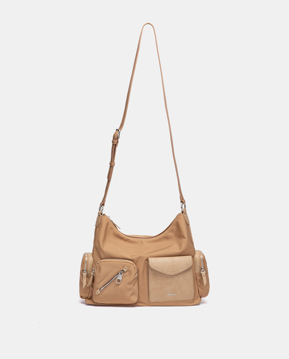 abbacino-bolso-hombro-hobo-tejido-reciclado-camel image 4