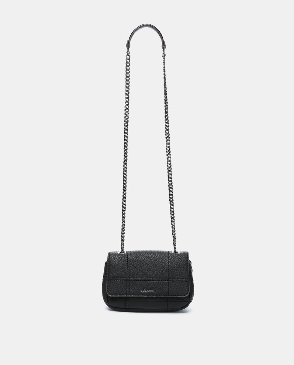 abbacino-bolso-hombro-peque-o-negro-reciclado-cuadros image 4