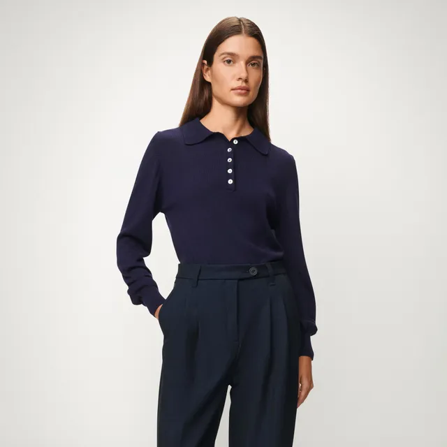 lois-gala-jersey-de-lana-merino-para-mujer-en-azul-oscuro image 1