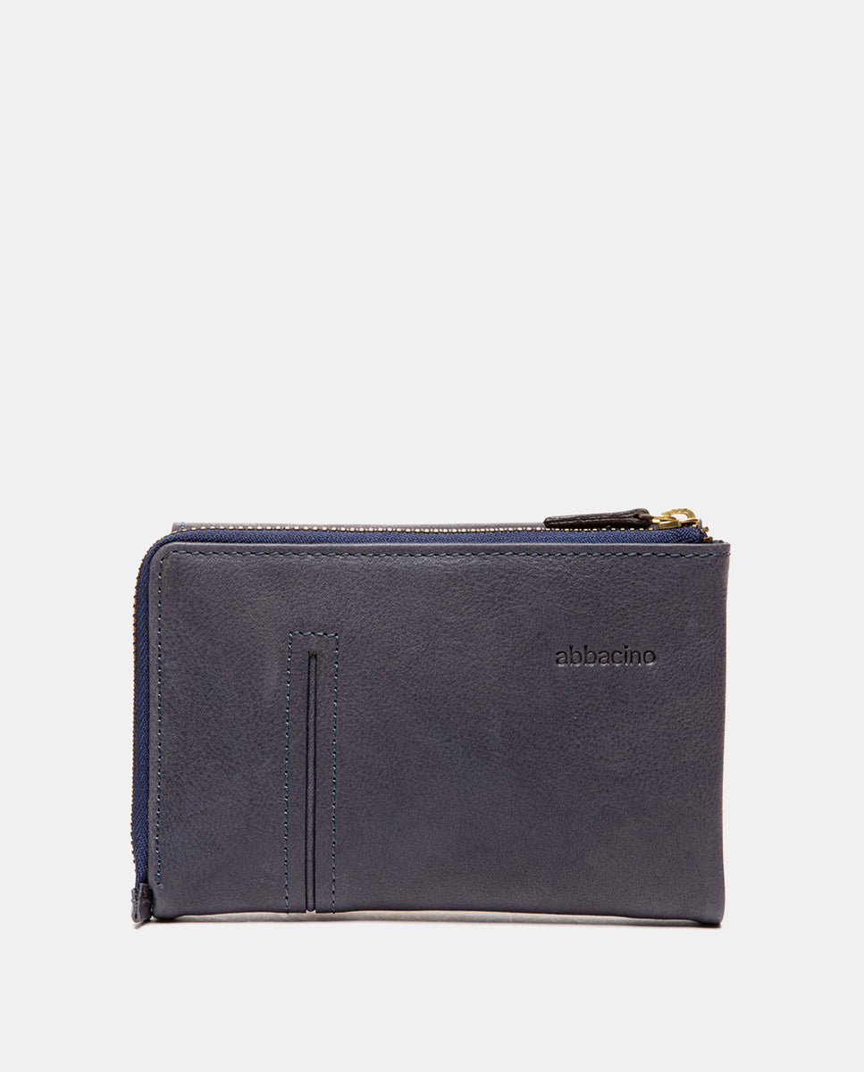 abbacino-cartera-mediana-de-piel-azul-con-solapa image 3