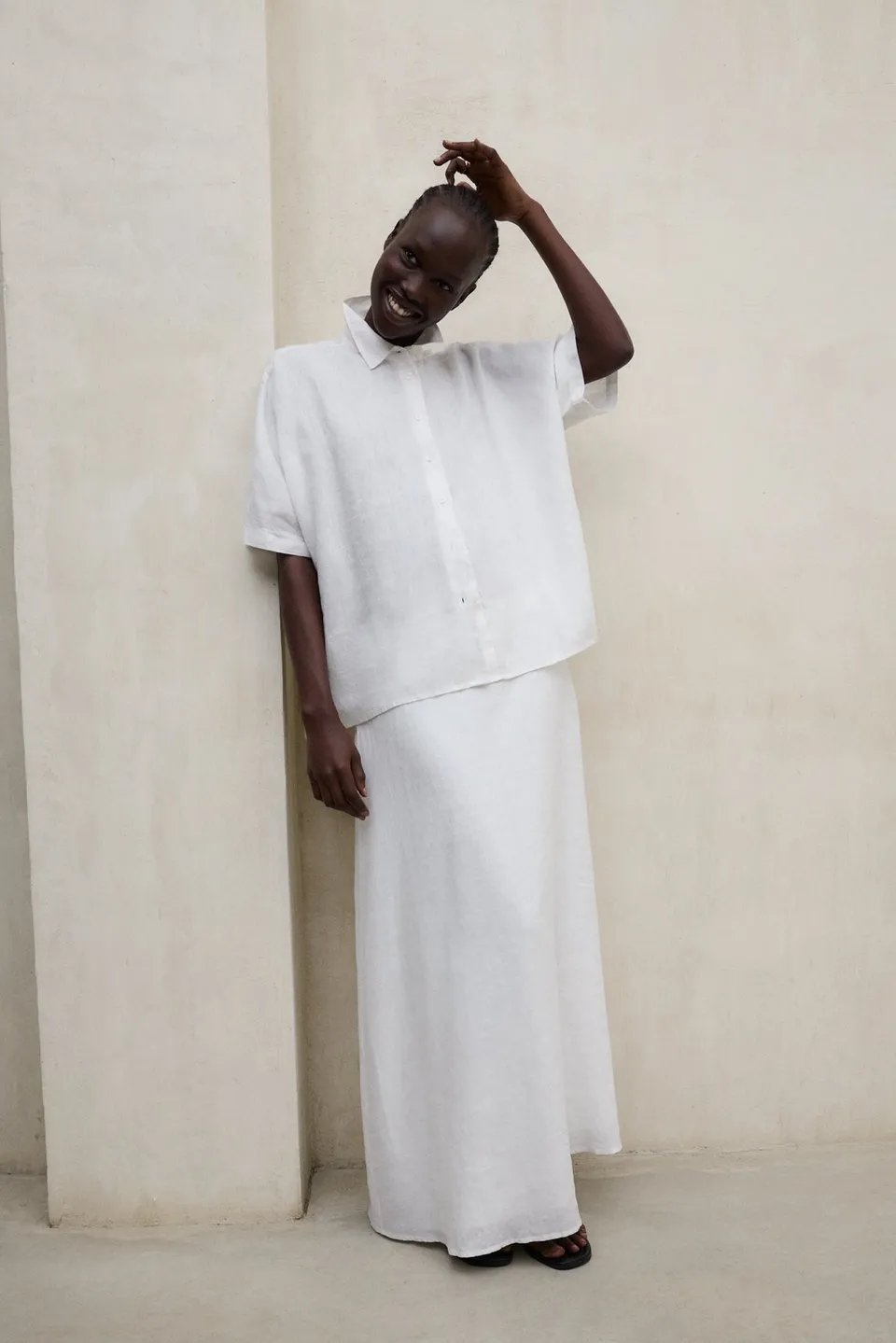 camisa-melania-blanca-de-mujer-ecoalf image 1