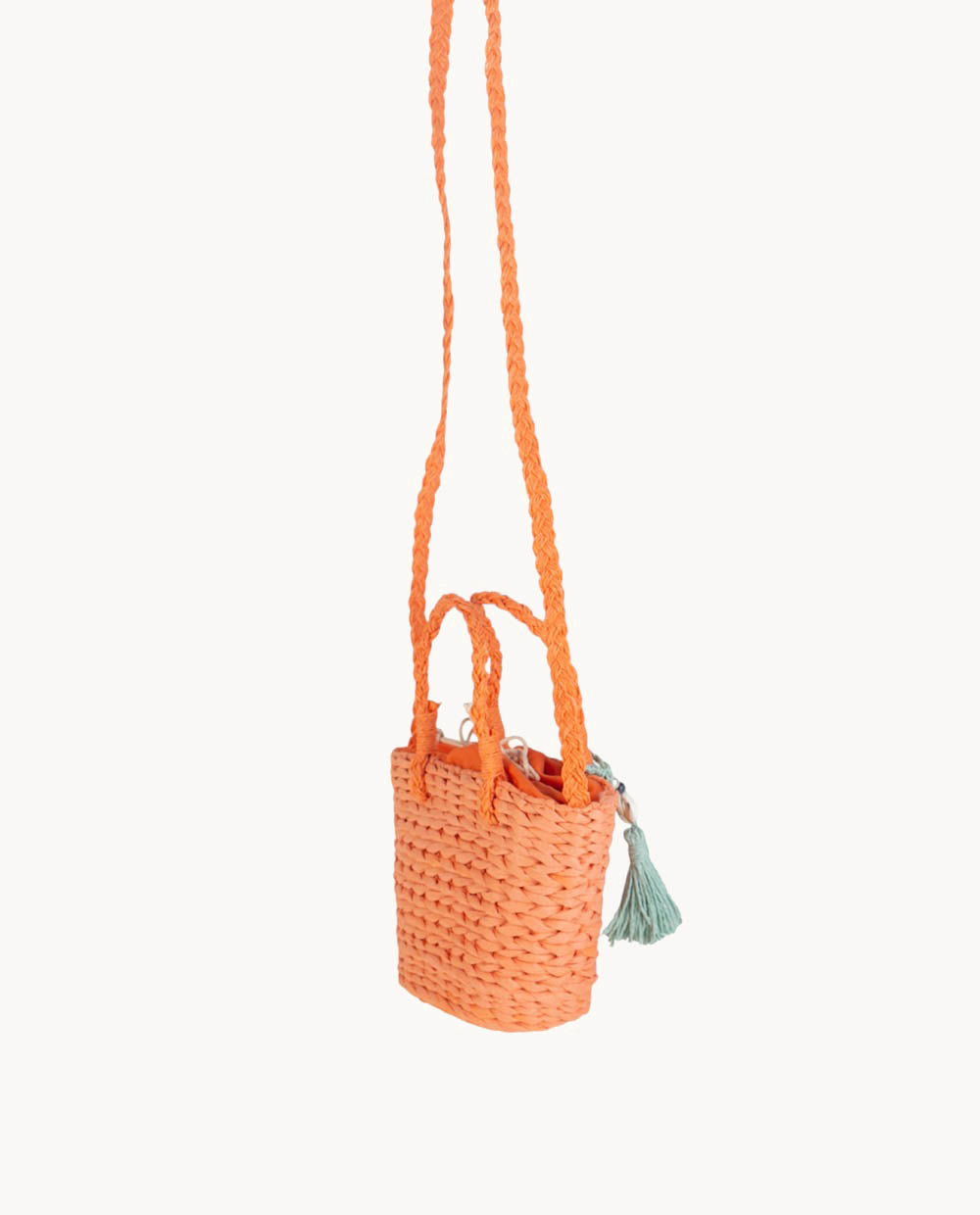 kbas-bolso-ni-a-de-fibra-natural-con-cierre-saco-color-naranja-14x6x13-cm image 3