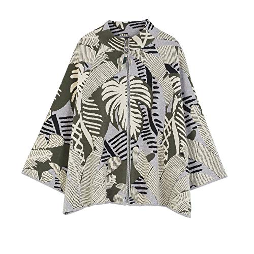 parfois-poncho-de-punto-estampado-hojas-mujer image 6