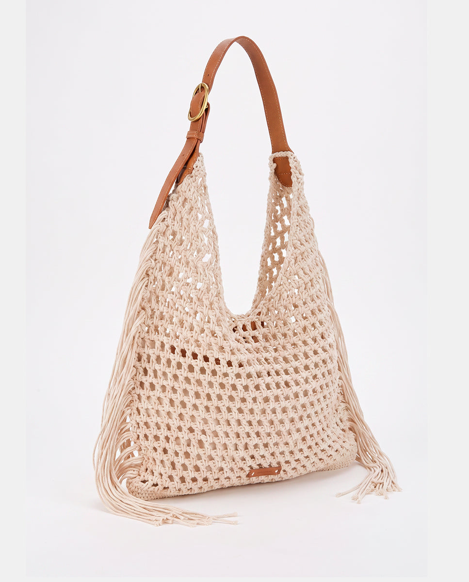abbacino-bolso-de-hombro-macram-beige-con-flecos-boho image 2