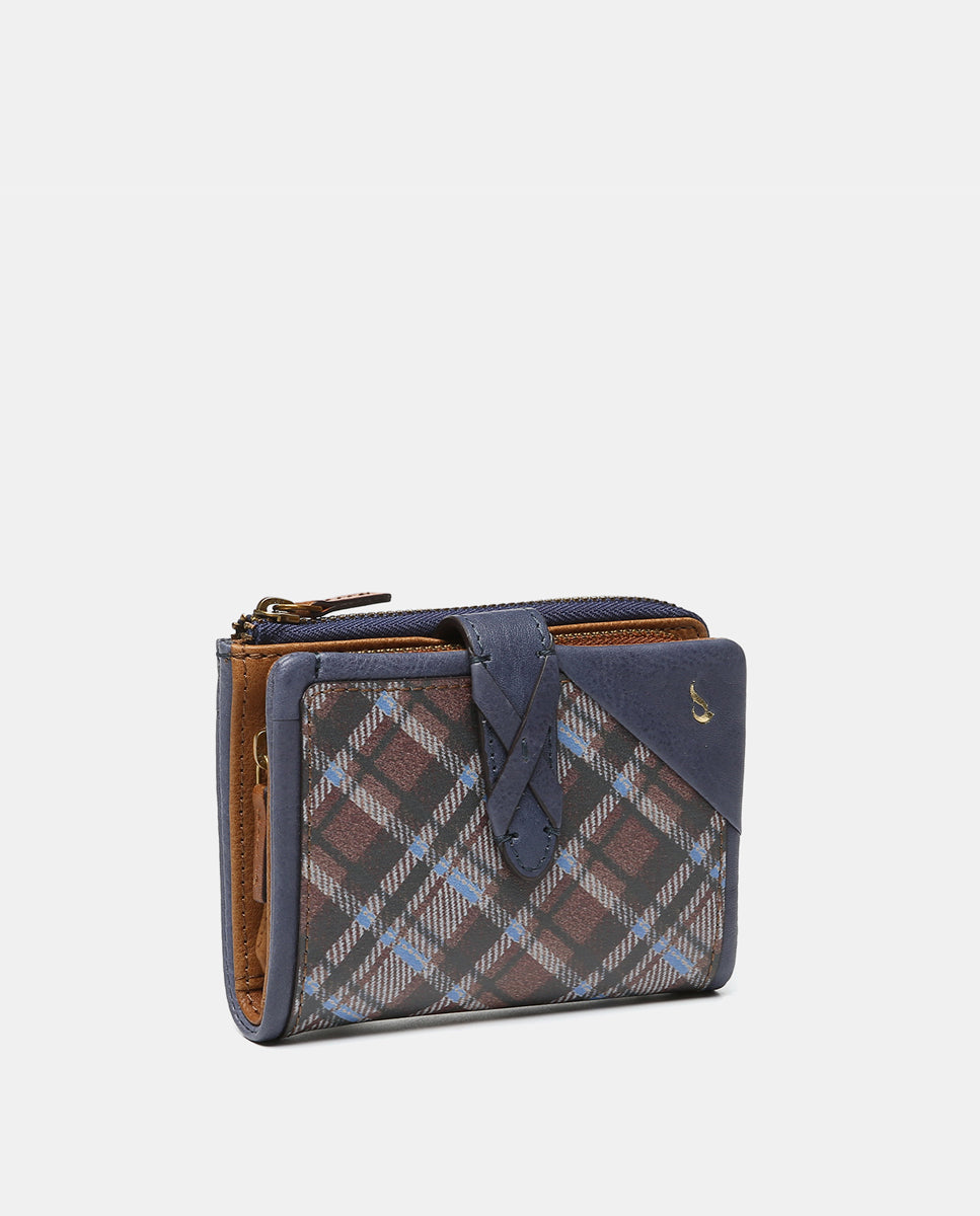 cartera-peque-a-azul-abbacino-piel-cuadros-escoceses image 4