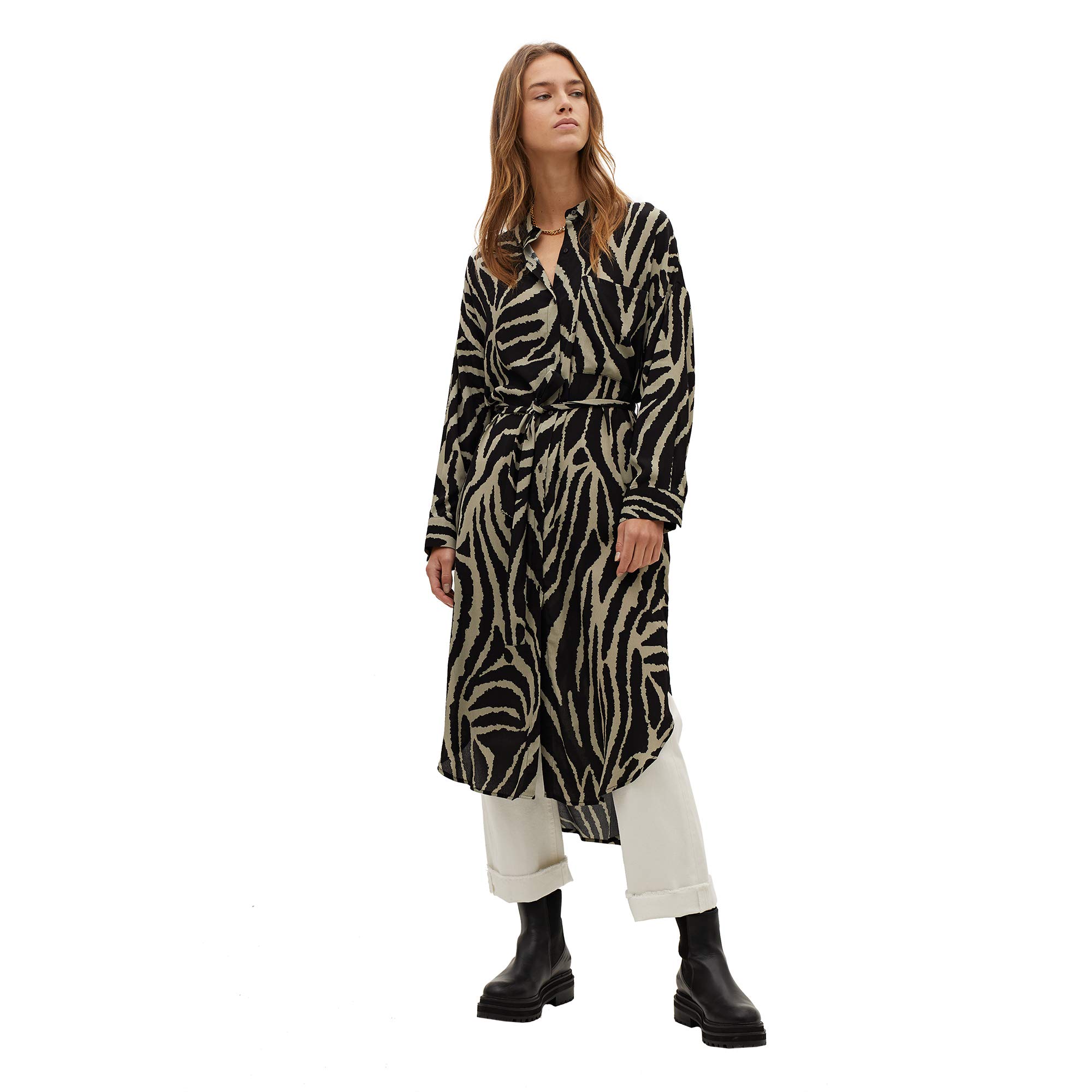 parfois-vestido-camisero-estampado-animal-mujer-2 image 6