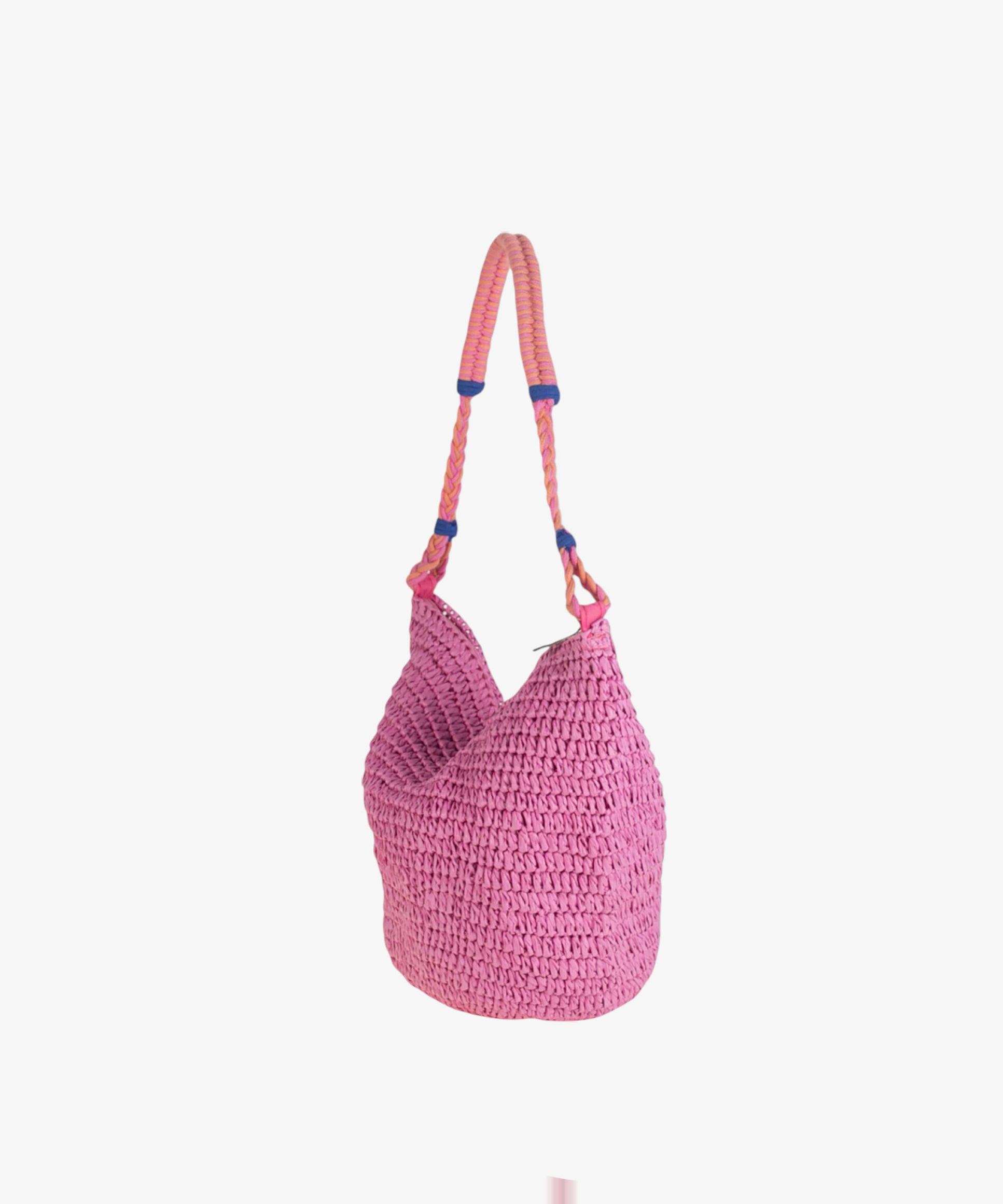 bolso-hobo-kbas-de-fibra-natural-con-cremallera-color-rosa image 5