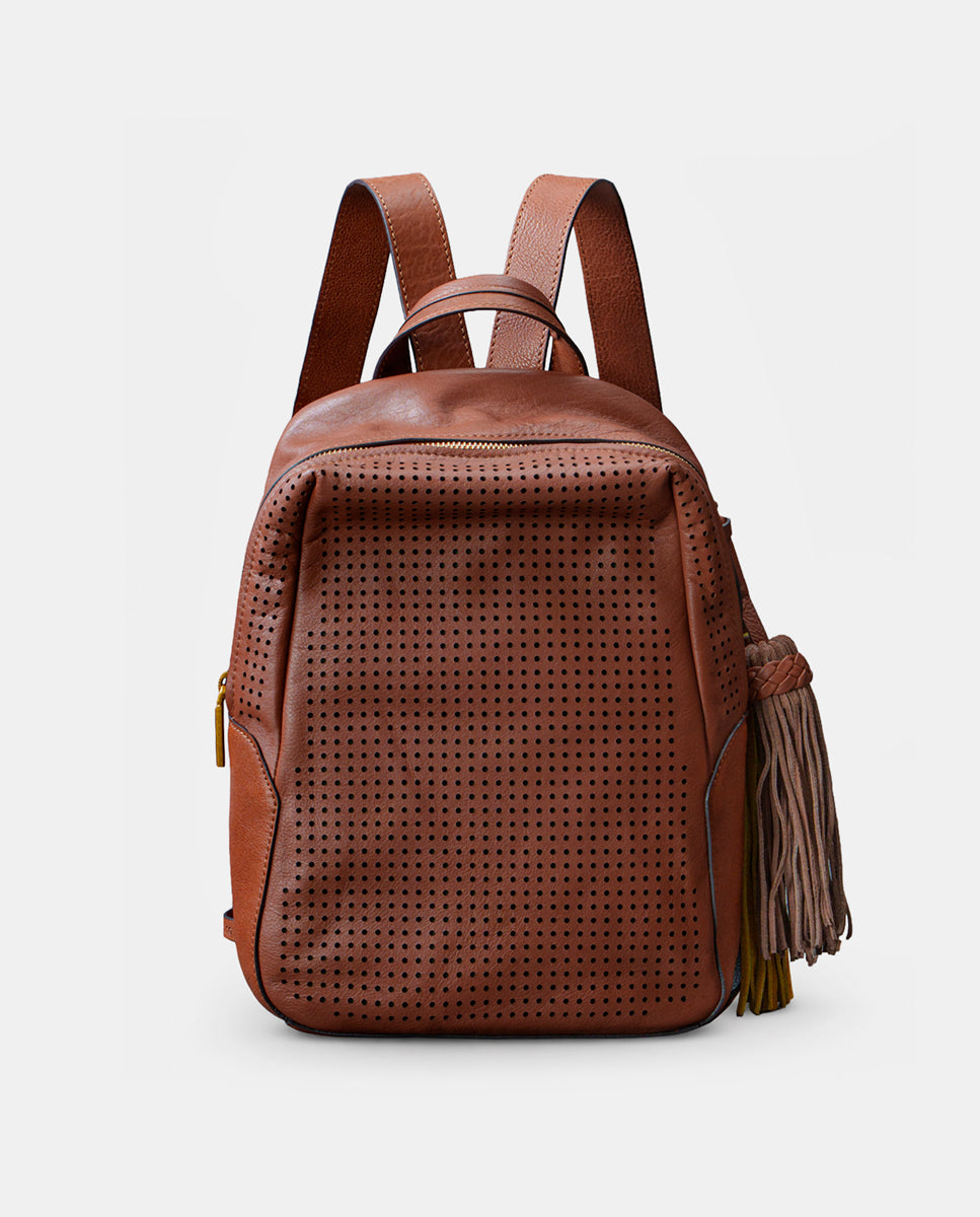 mochila-abbacino-piel-troquelada-cognac image 1