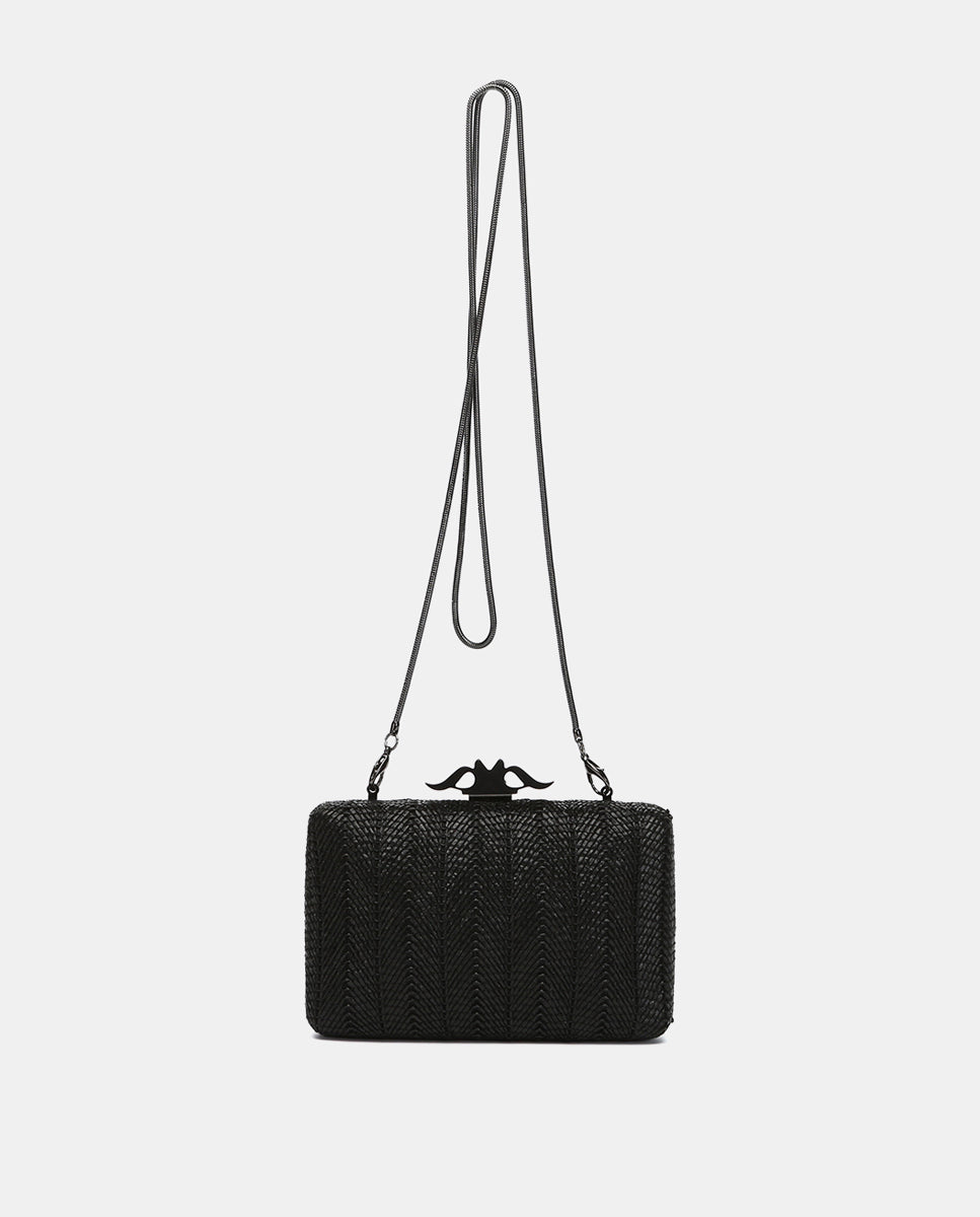 abbacino-clutch-de-fiesta-negro-trenzado-espiga image 3