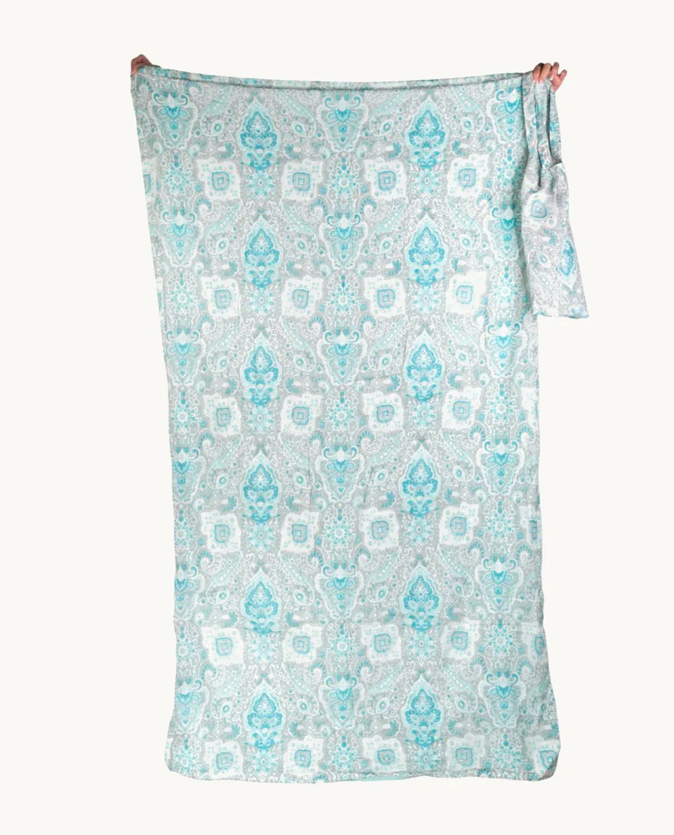 kbas-pareo-toalla-de-algod-n-con-bolsa-textil-de-playa-y-piscina image 1