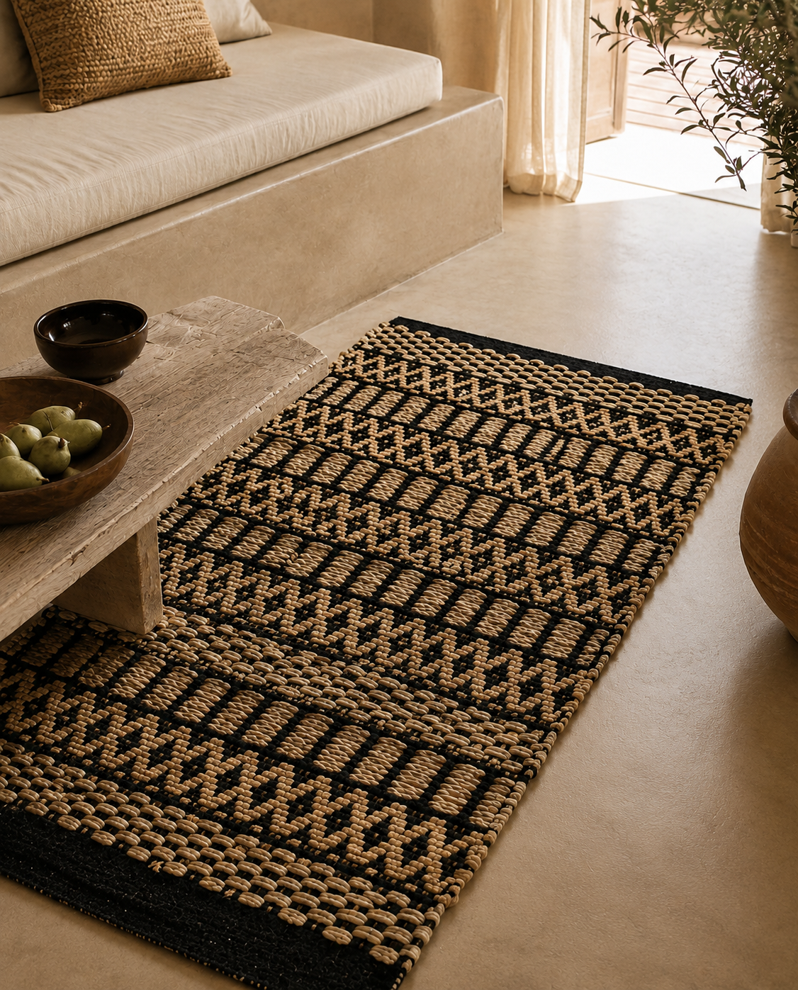 kbas-alfombra-rectangular-de-yute-y-algod-n-60x90-cm image 1