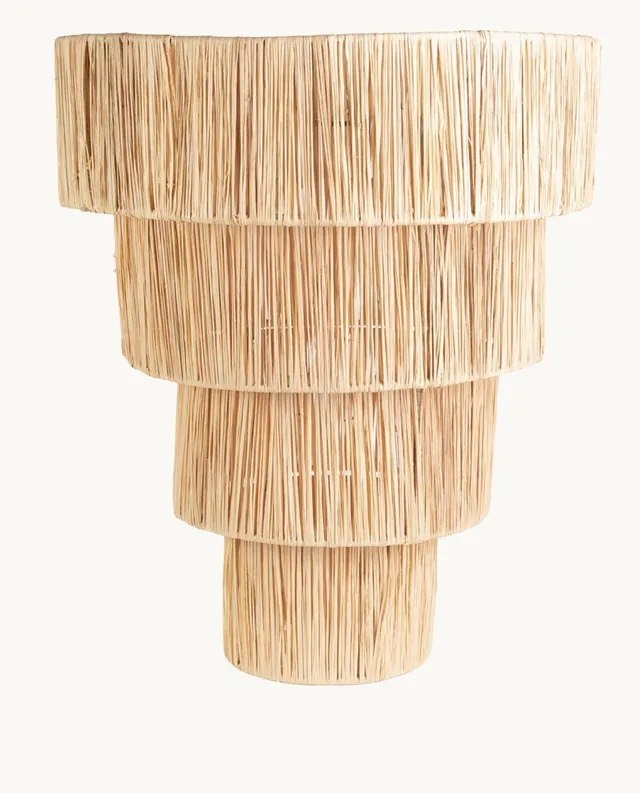 kbas-l-mpara-de-rafia-natural-hecha-a-mano-estilo-bohemio image 1