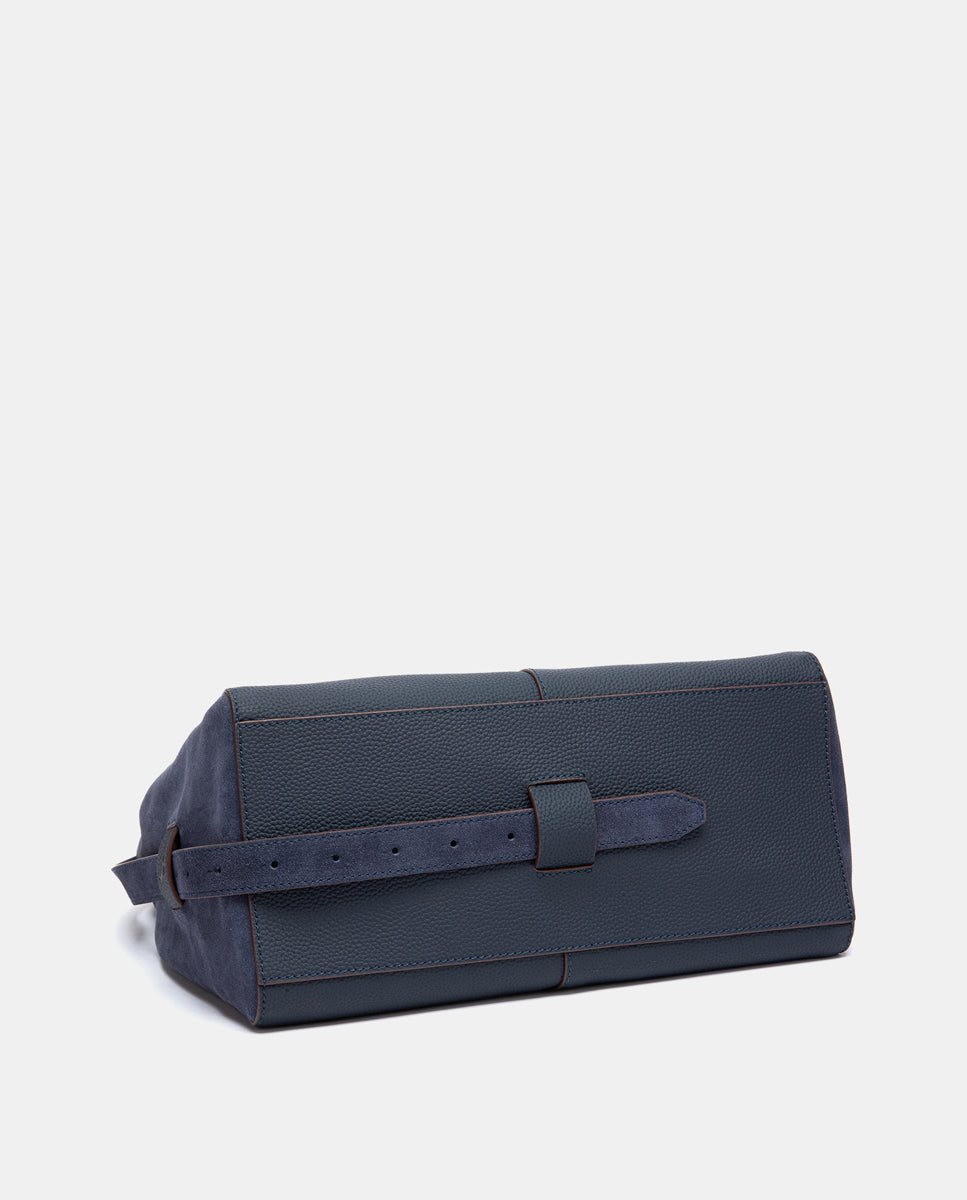 bolso-de-hombro-abbacino-piel-y-serraje-azul image 6