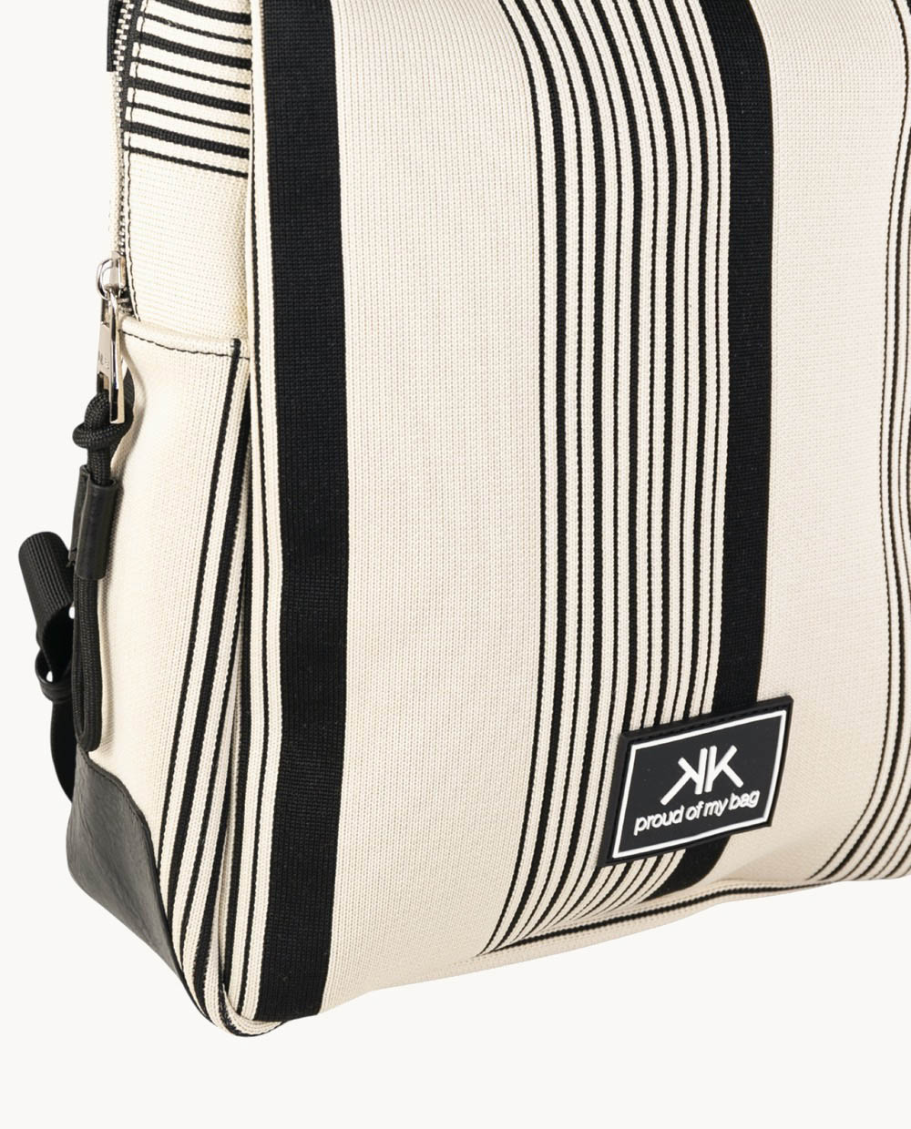 kbas-mochila-de-algod-n-con-cremallera-color-negro-blanco-rayas-verticales image 3