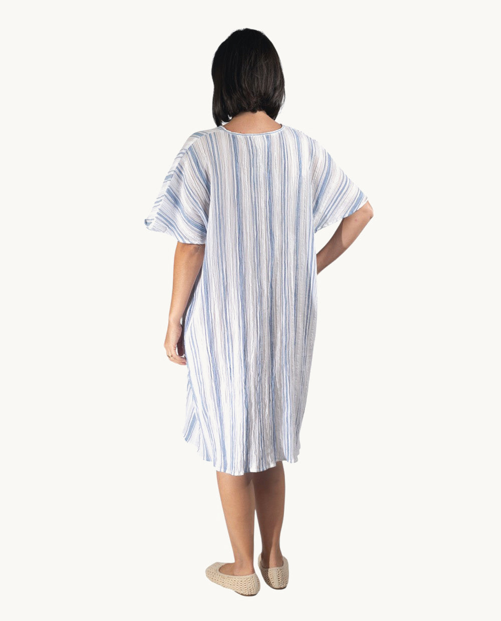 kurta-kbas-de-algod-n-talla-nica-color-azul image 2