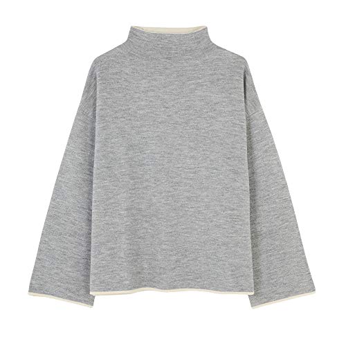 parfois-jersey-de-punto-reversible-con-cuello-alto-mujer-gris-talla-nica image 7