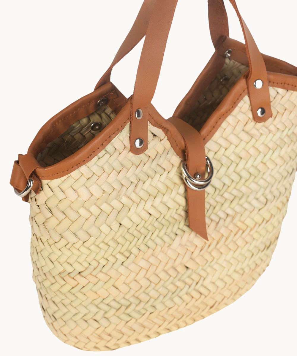 bolso-bandolera-kbas-de-palma-natural-y-piel-color-cuero image 3