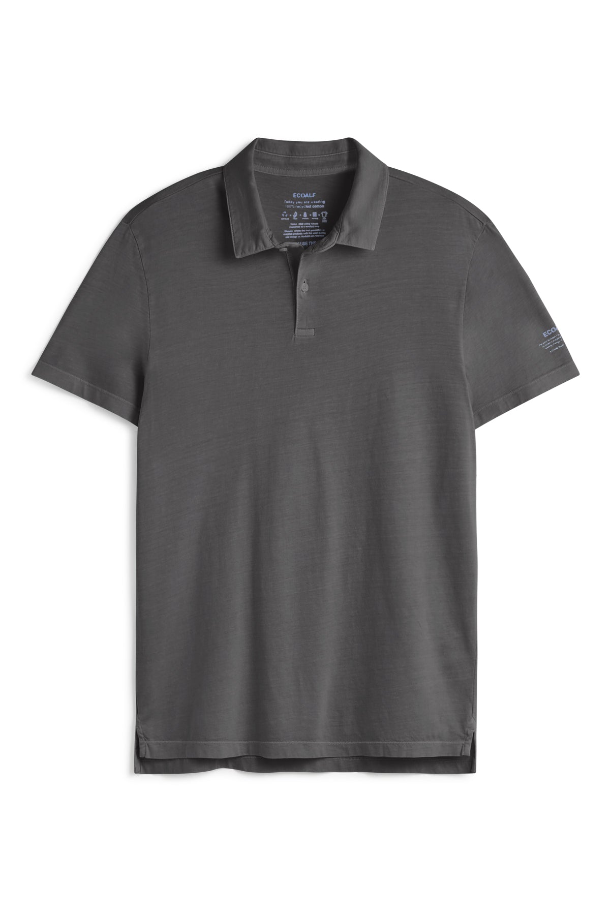 polo-ecoalf-theo-gris-oscuro-de-hombre-punto-jersey-de-algod-n-reciclado-fit-reg image 6