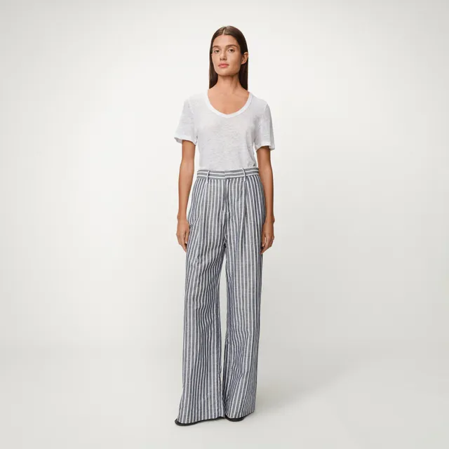 lois-cody-pantal-n-de-lino-y-algod-n-de-talle-alto-y-pierna-ancha-made-in-spain- image 1