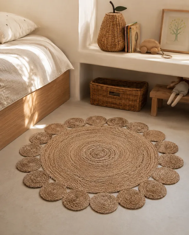 alfombra-redonda-de-yute-natural-kbas-90-cm-de-di-metro image 1