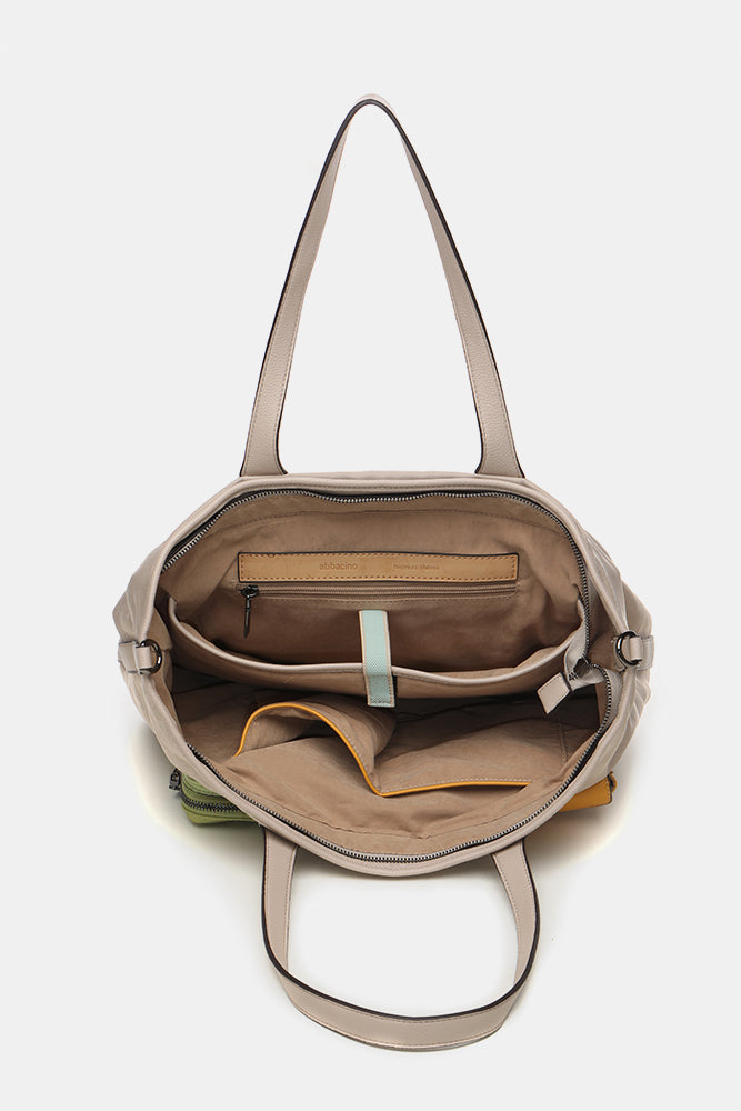 abbacino-bolso-shopper-mujer-nylon-camel-print image 6