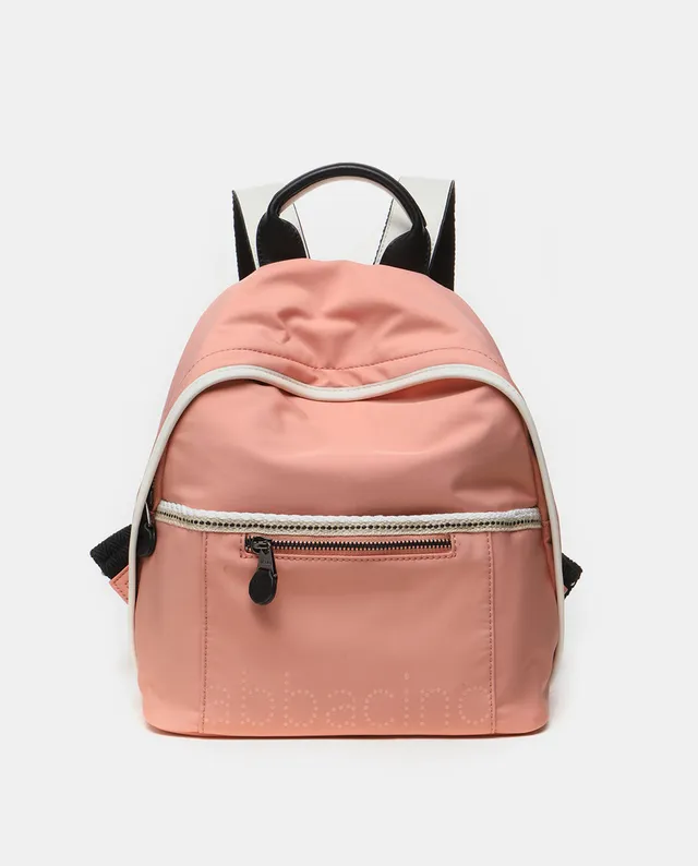 mochila-abbacino-mujer-tejidos-reciclados-coral image 1