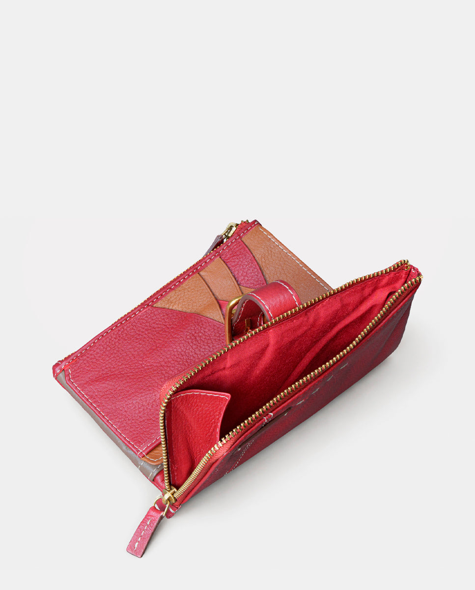 abbacino-cartera-mediana-mujer-piel-roja image 7