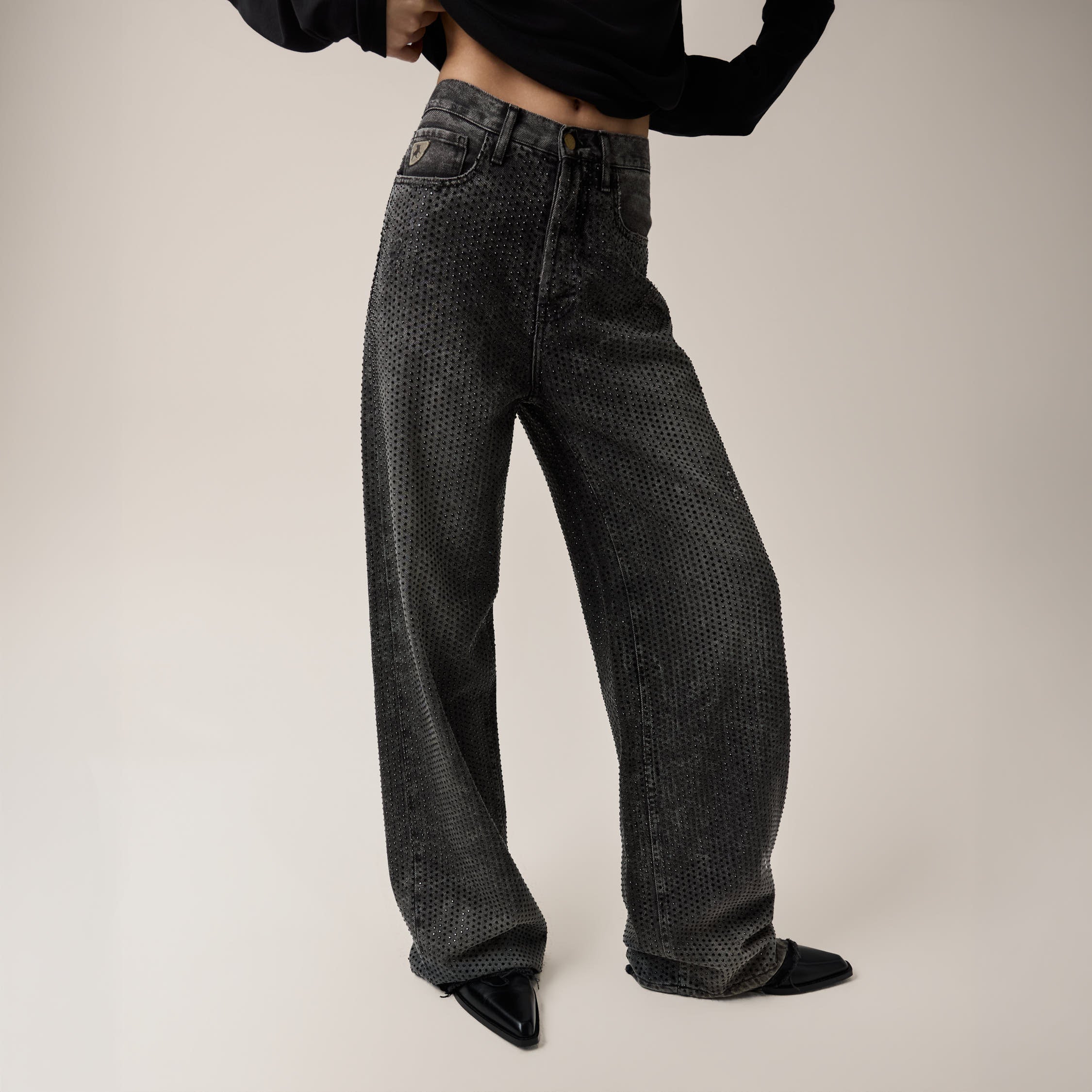 lois-skater-loose-vaqueros-anchos-black-stone image 3