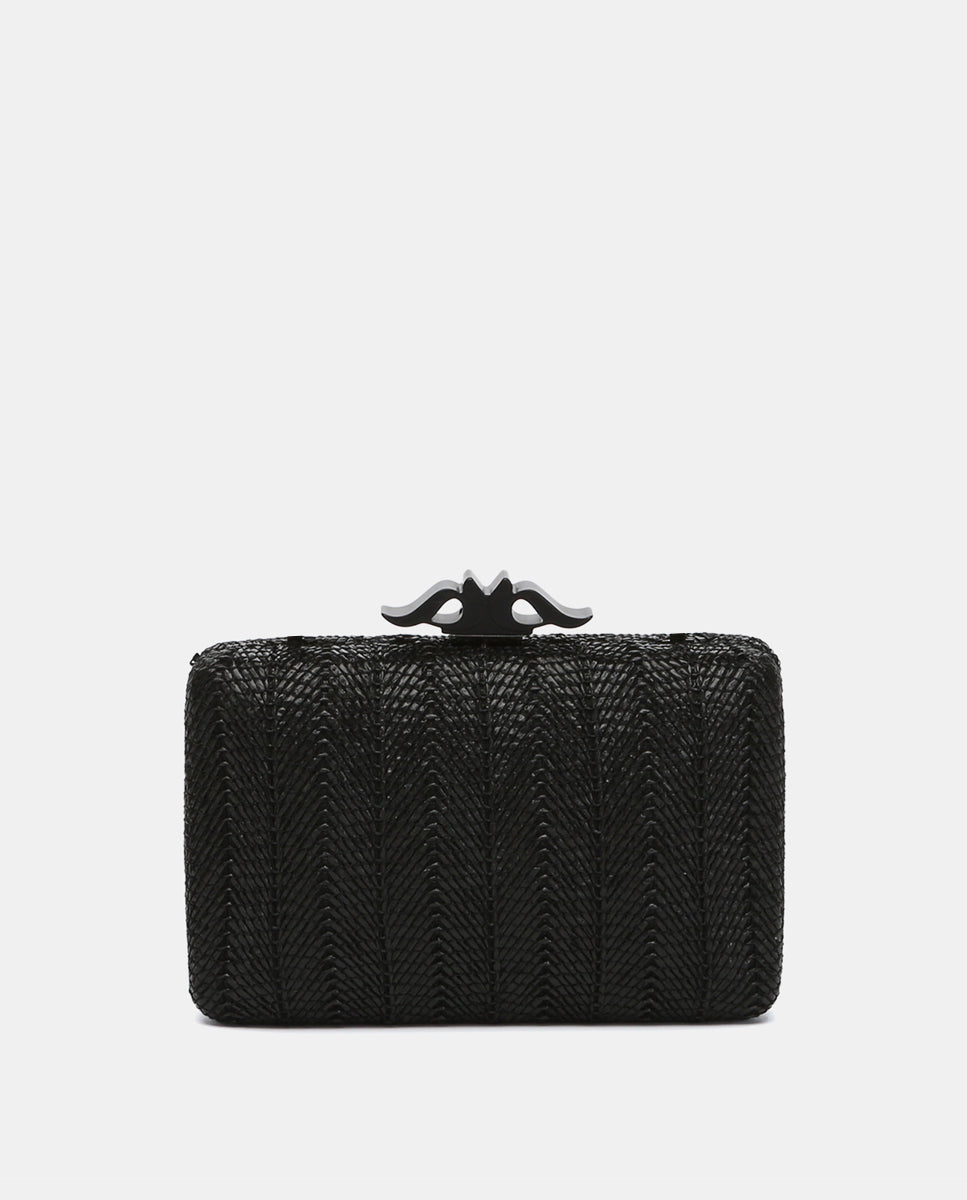 abbacino-clutch-fiesta-negra-trenzada image 1