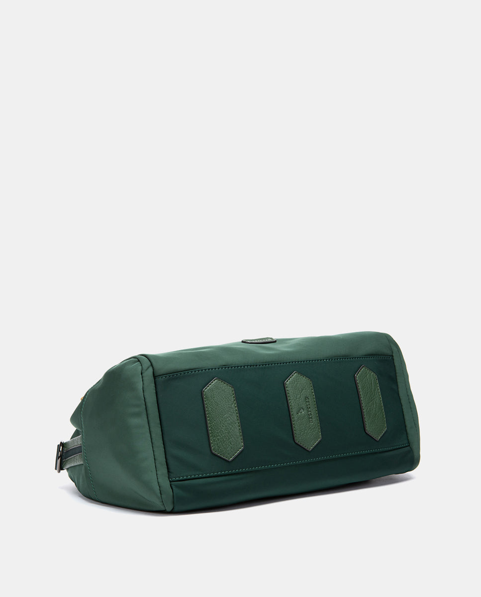 abbacino-bolso-de-viaje-en-materiales-reciclados-verde-deportivo-con-bandolera image 5