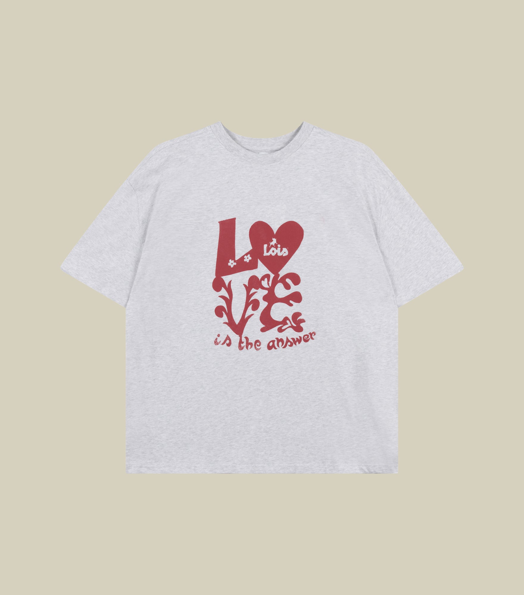 camiseta-lois-lio-tee-de-algod-n-100-color-gris-melange image 1