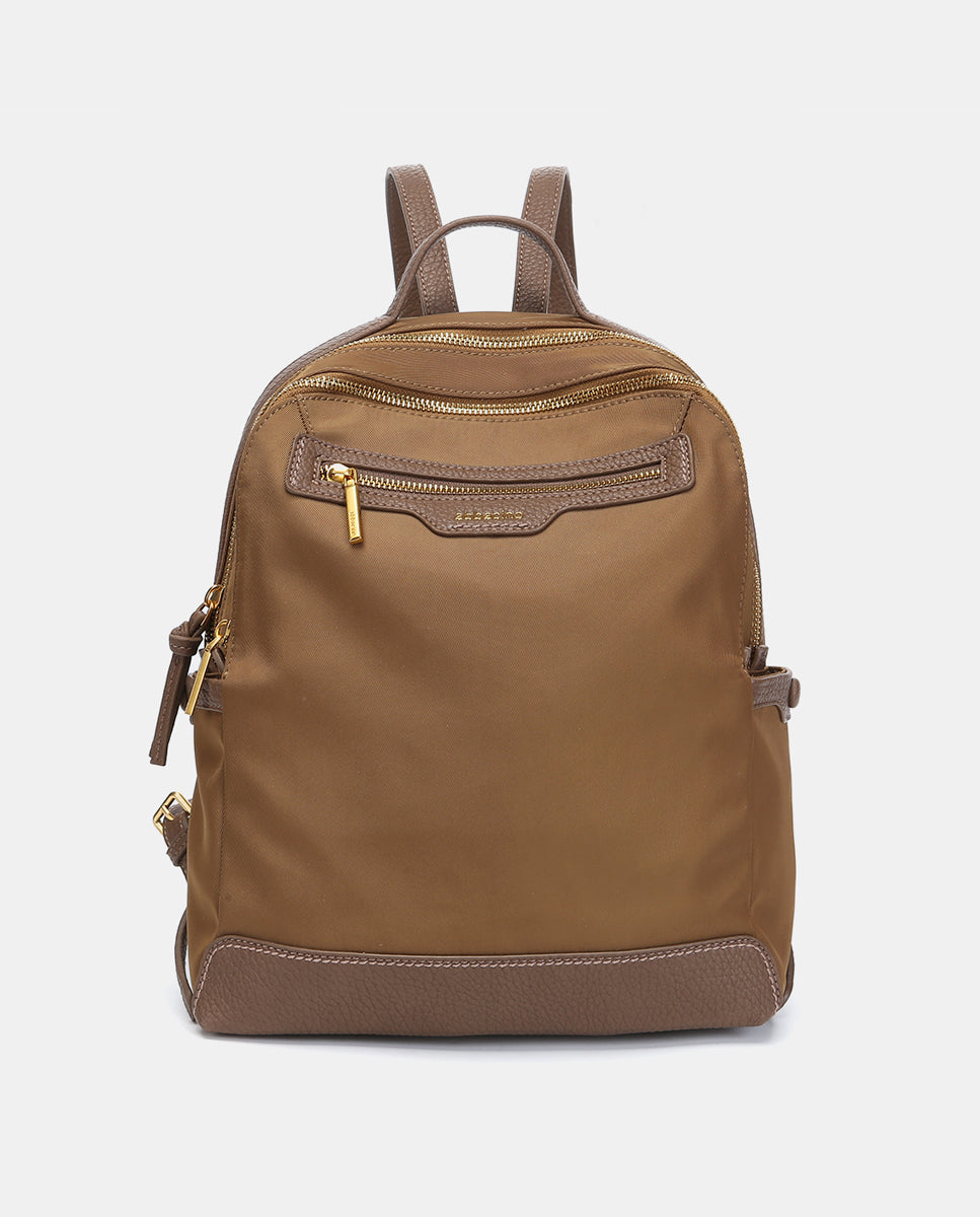 abbacino-mochila-mujer-tejido-reciclado-camel image 1