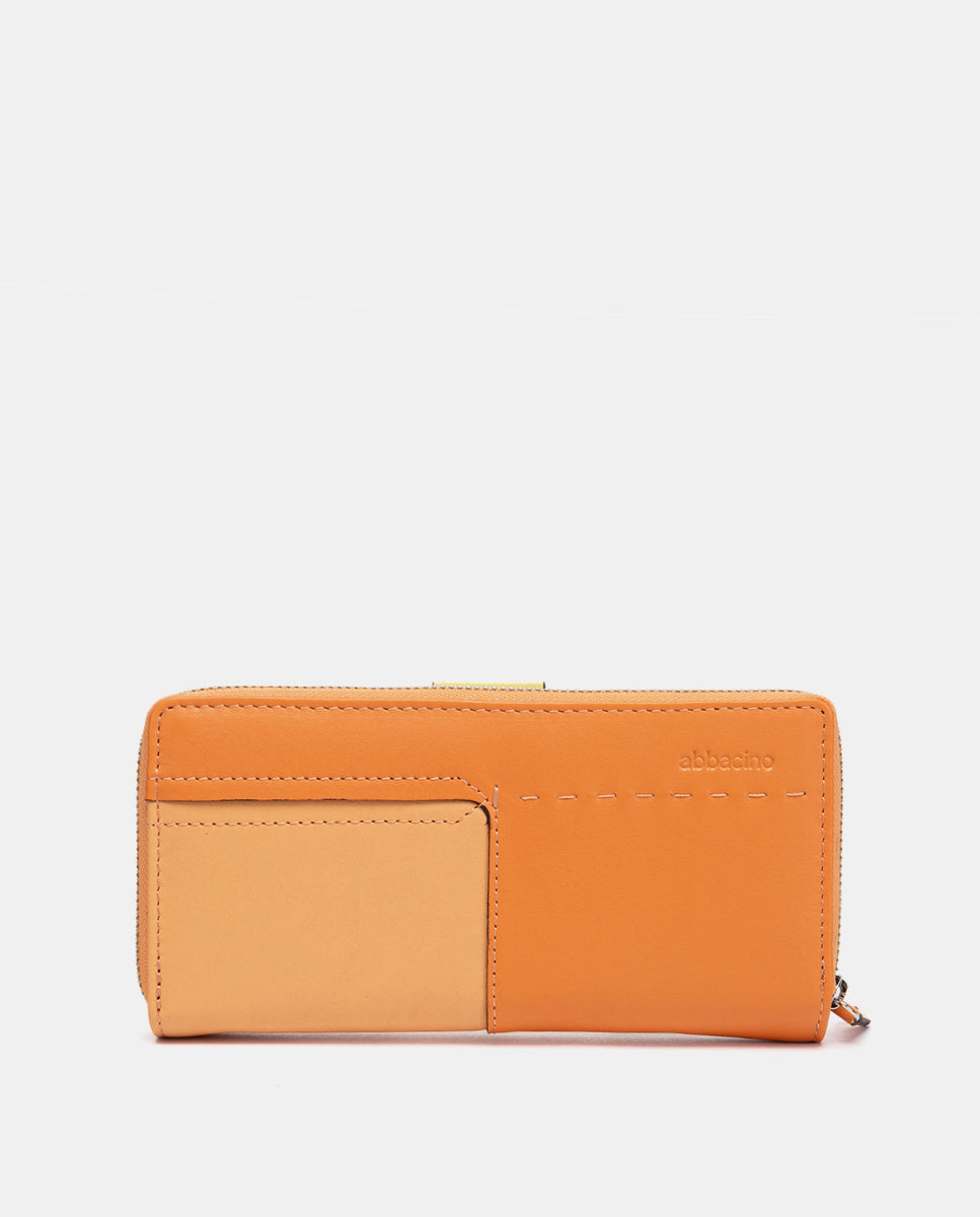 abbacino-cartera-grande-piel-naranja-patchwork image 3