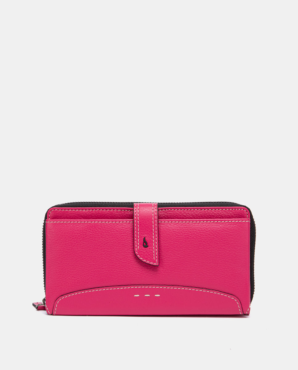 cartera-grande-abbacino-piel-fucsia-mujer image 1