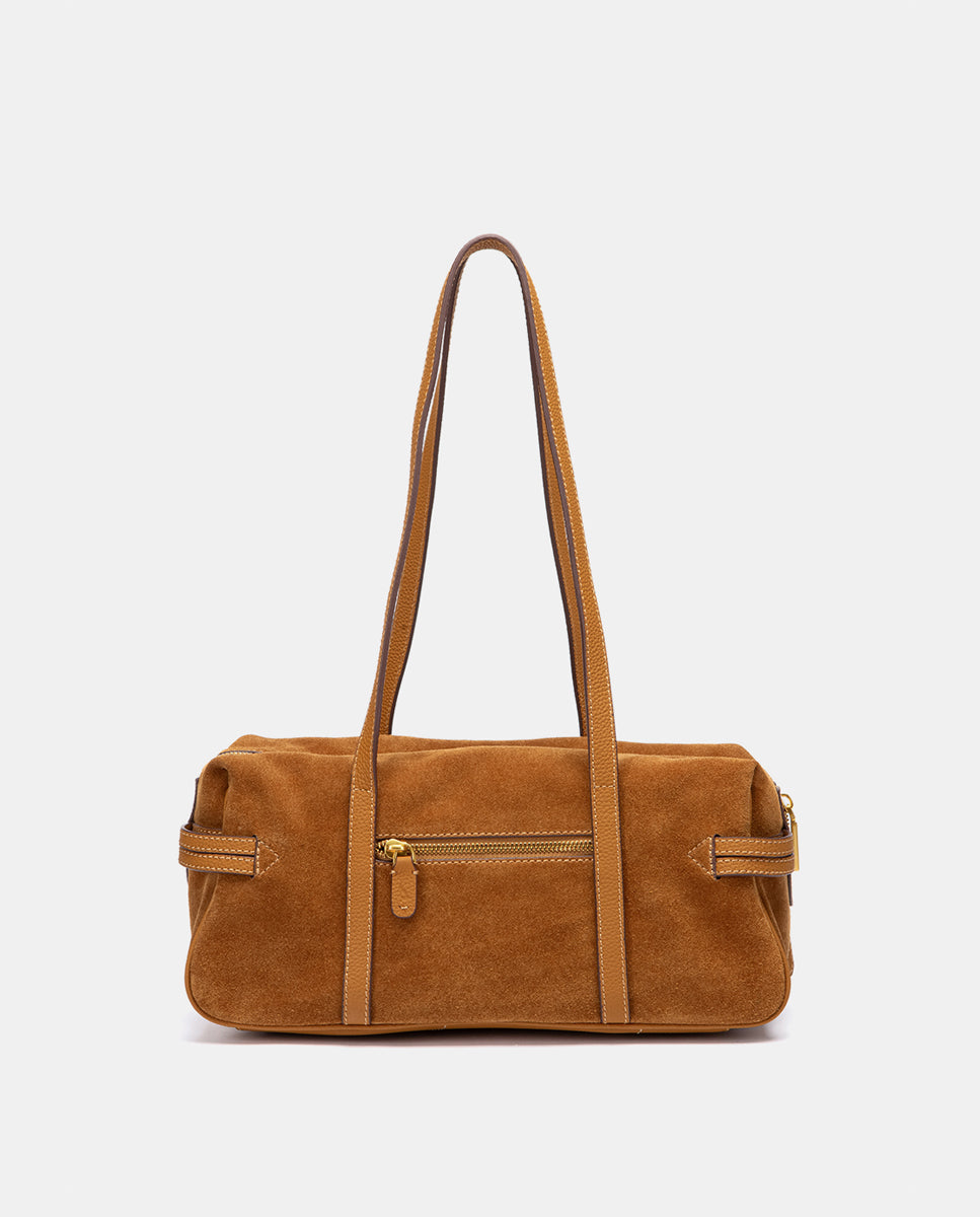 abbacino-bolso-hombro-serraje-cognac-cremallera image 3