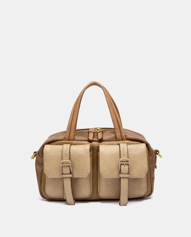abbacino-bandolera-combinada-en-taupe-de-materiales-reciclados image 1