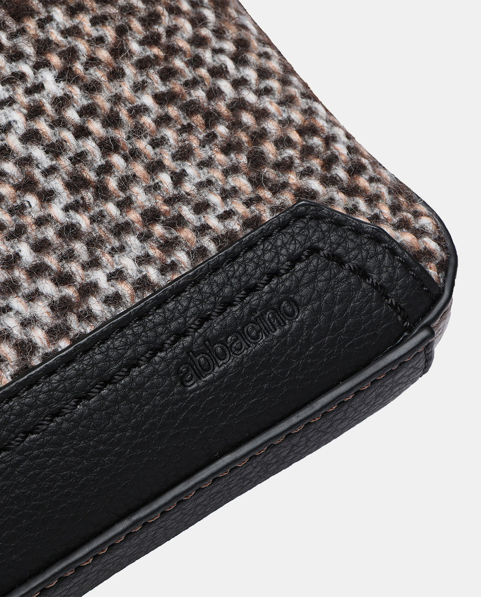 abbacino-bolso-de-mano-mini-tweed-marr-n-con-bandolera image 7