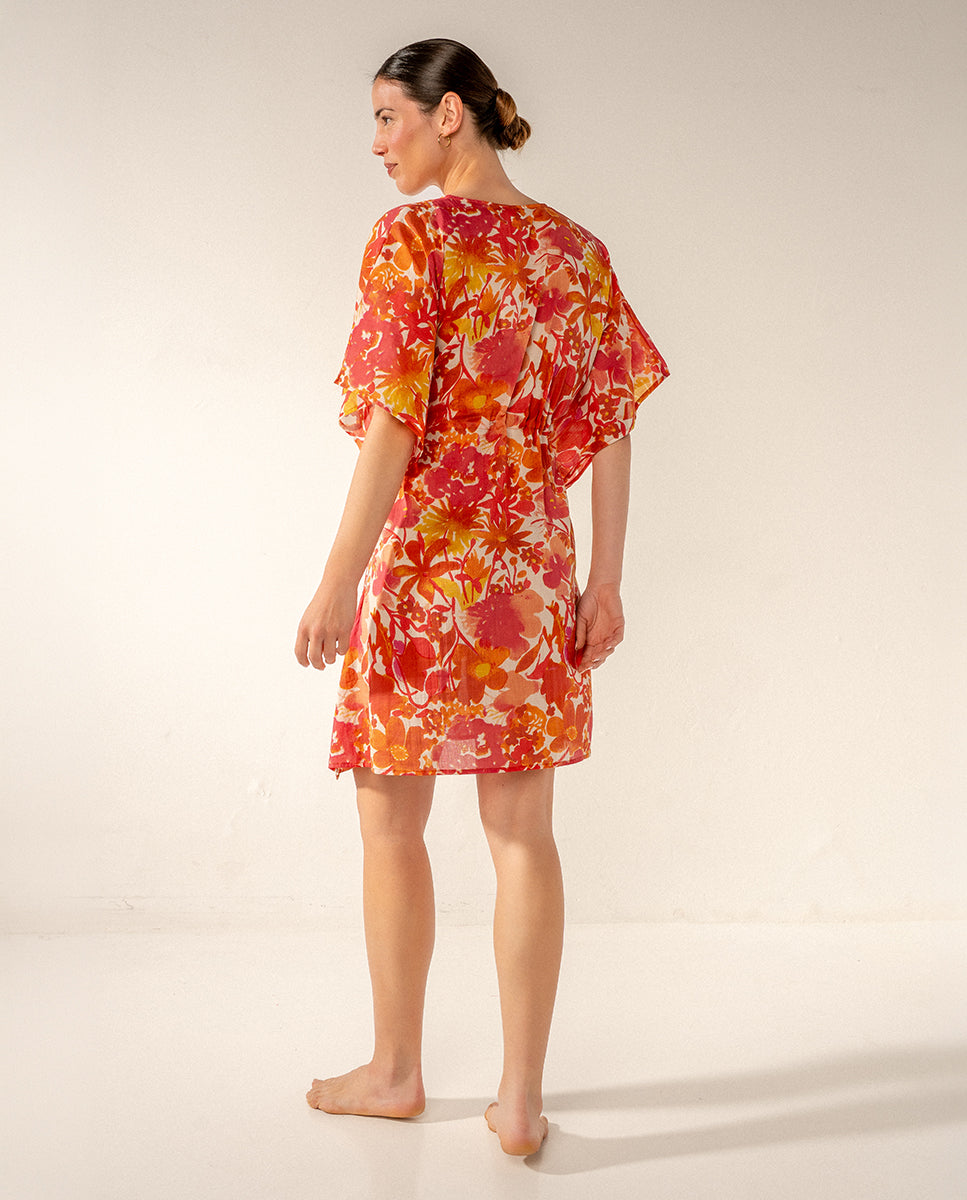 abbacino-caft-n-algod-n-estampado-floral-fucsia-mujer-talla-nica image 3
