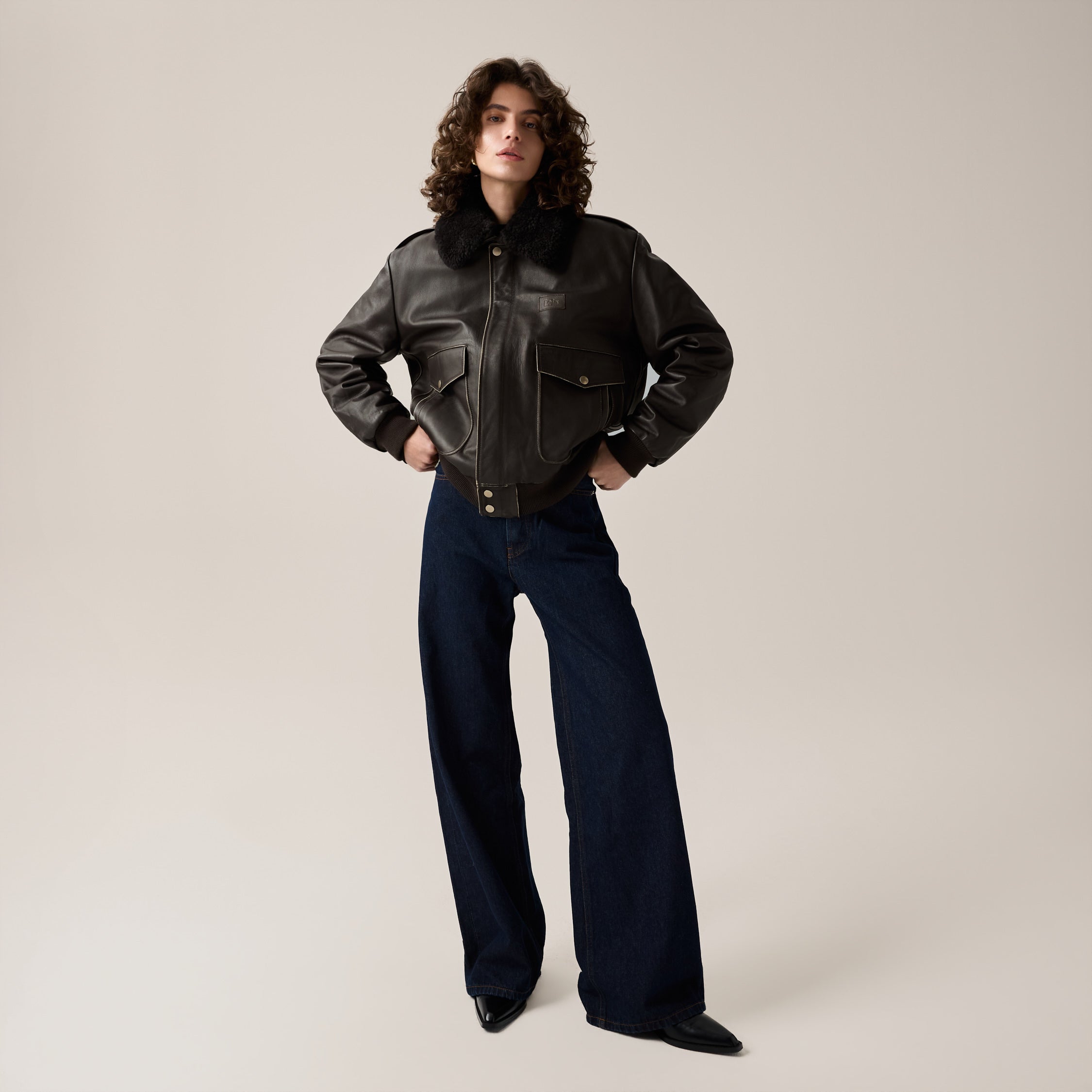 lois-ethan-flight-jacket-chaqueta-de-piel-de-vacuno-para-hombre image 2